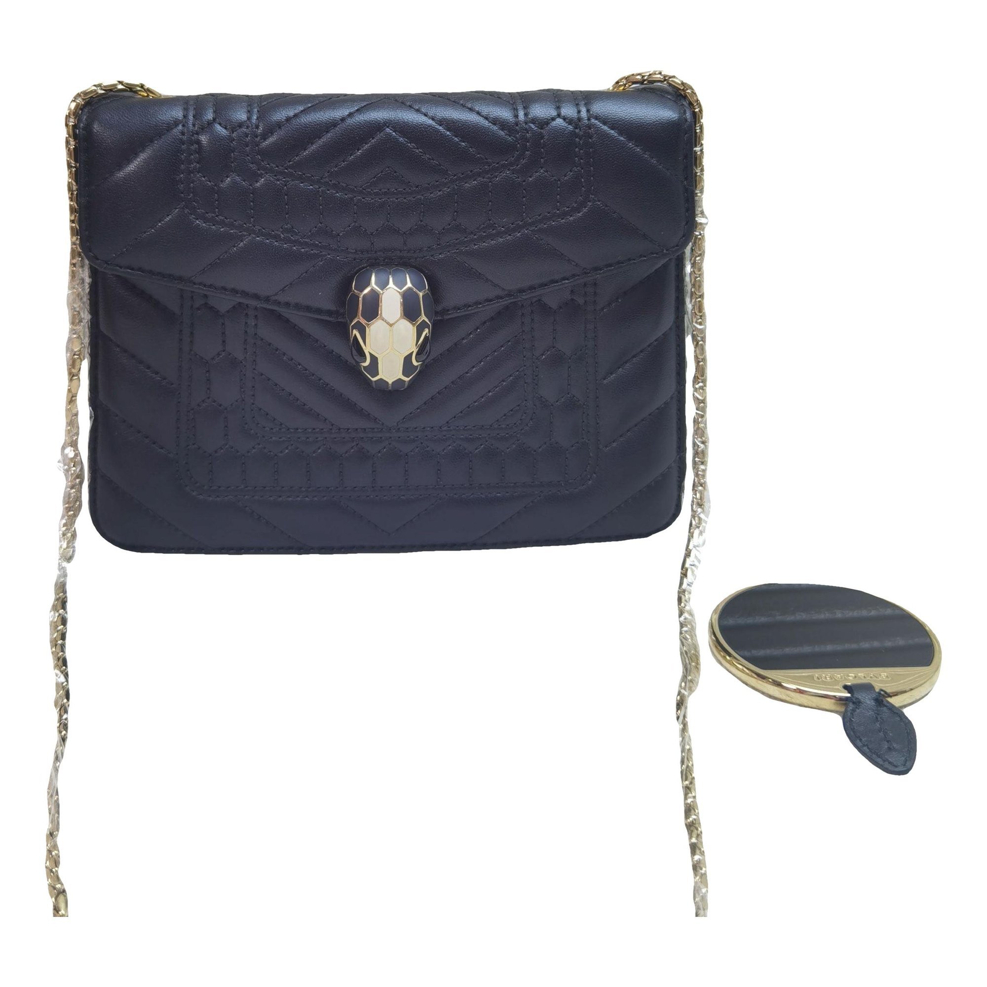Serpenti leather handbag
