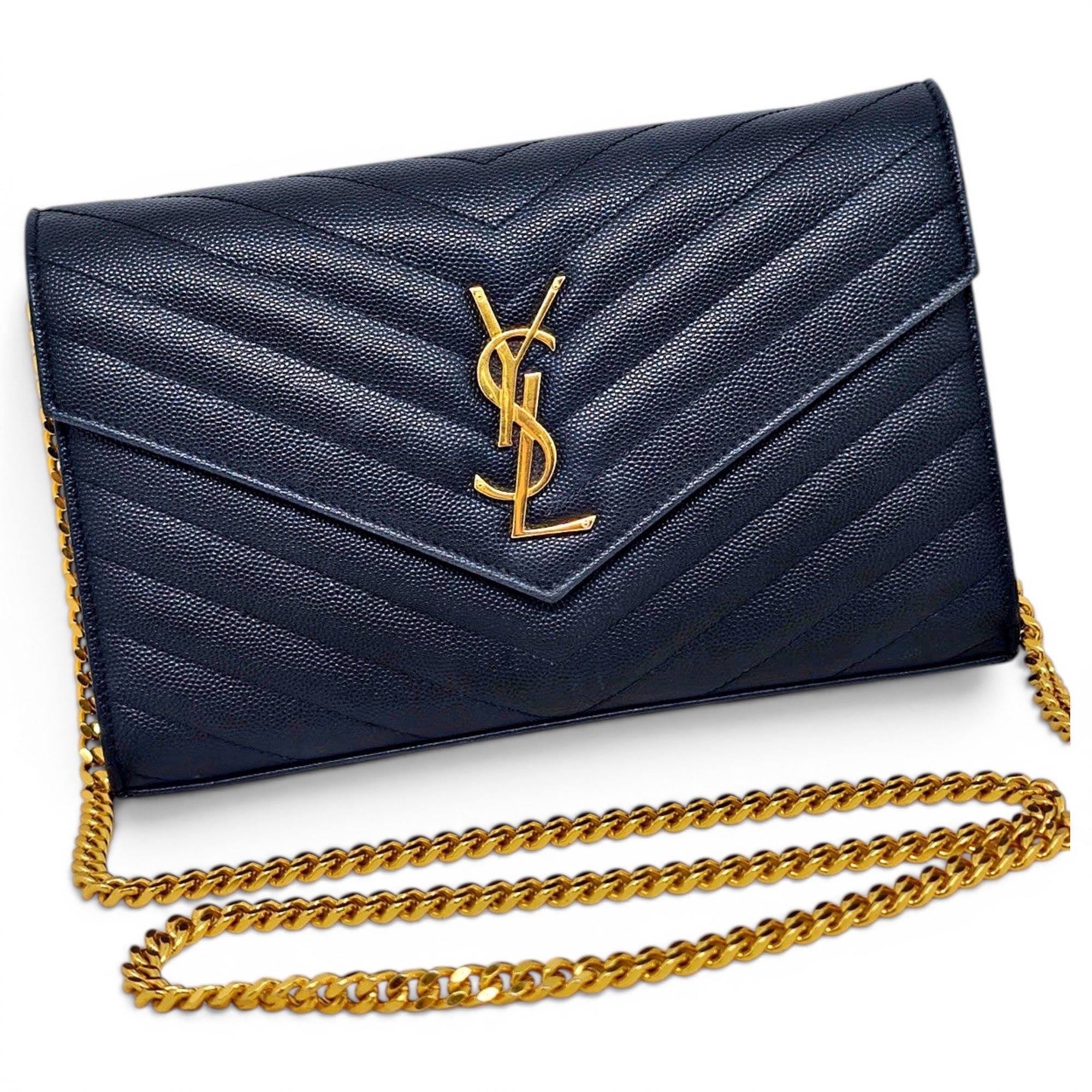 Portefeuille enveloppe leather handbag