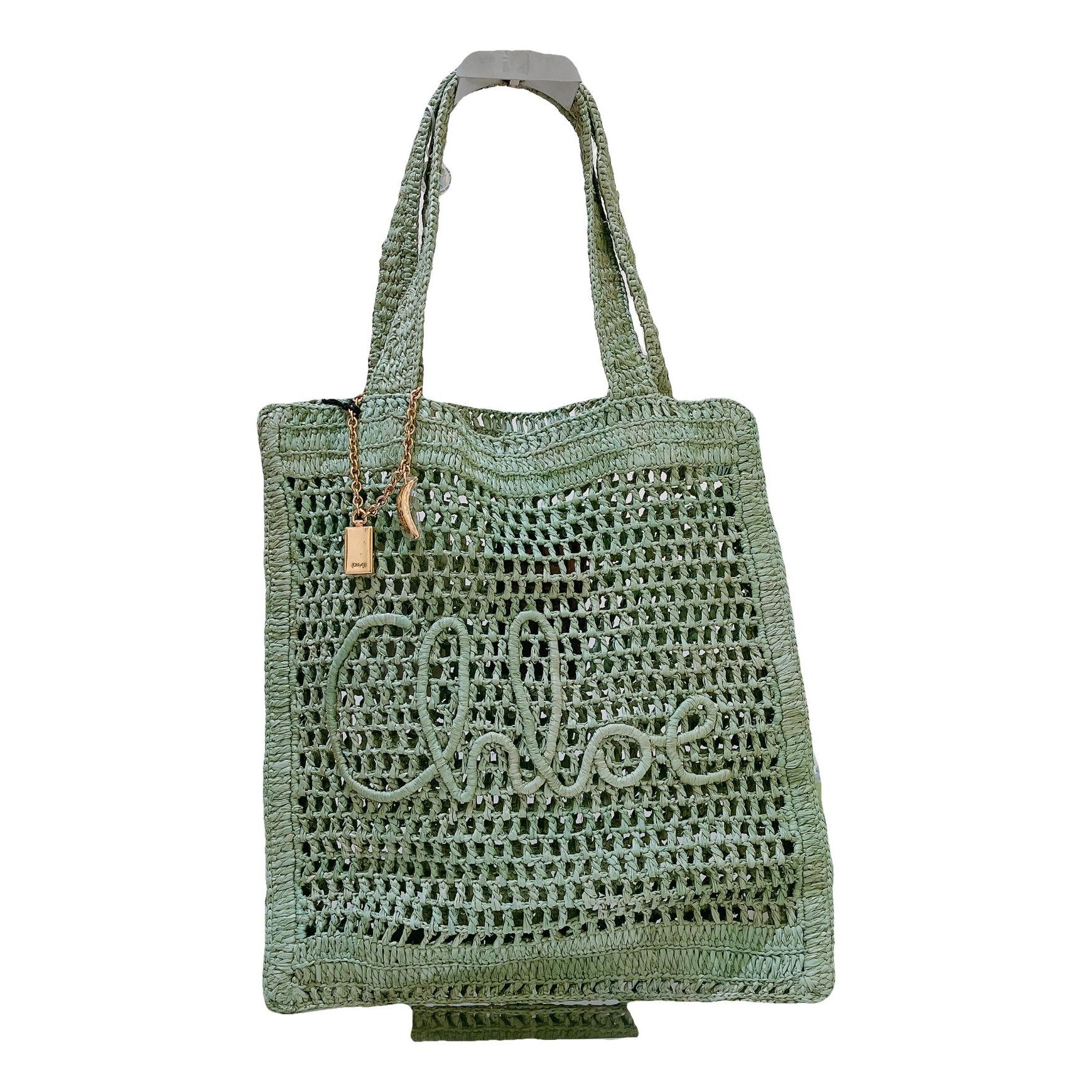 Chloe Summer Banana linen handbag