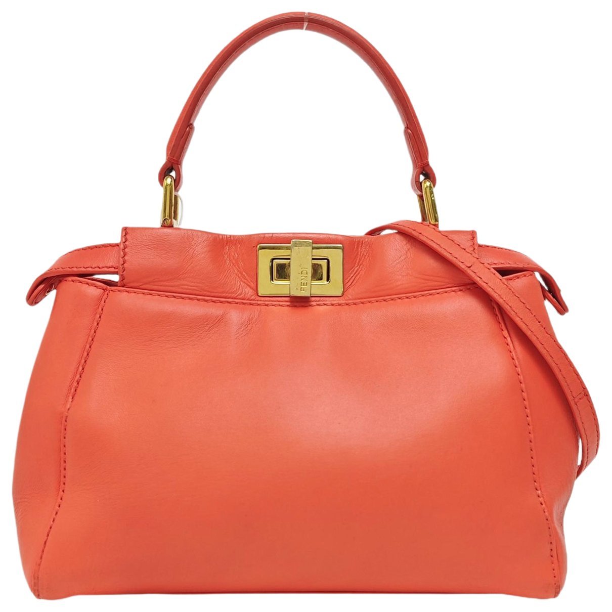 Peekaboo leather handbag