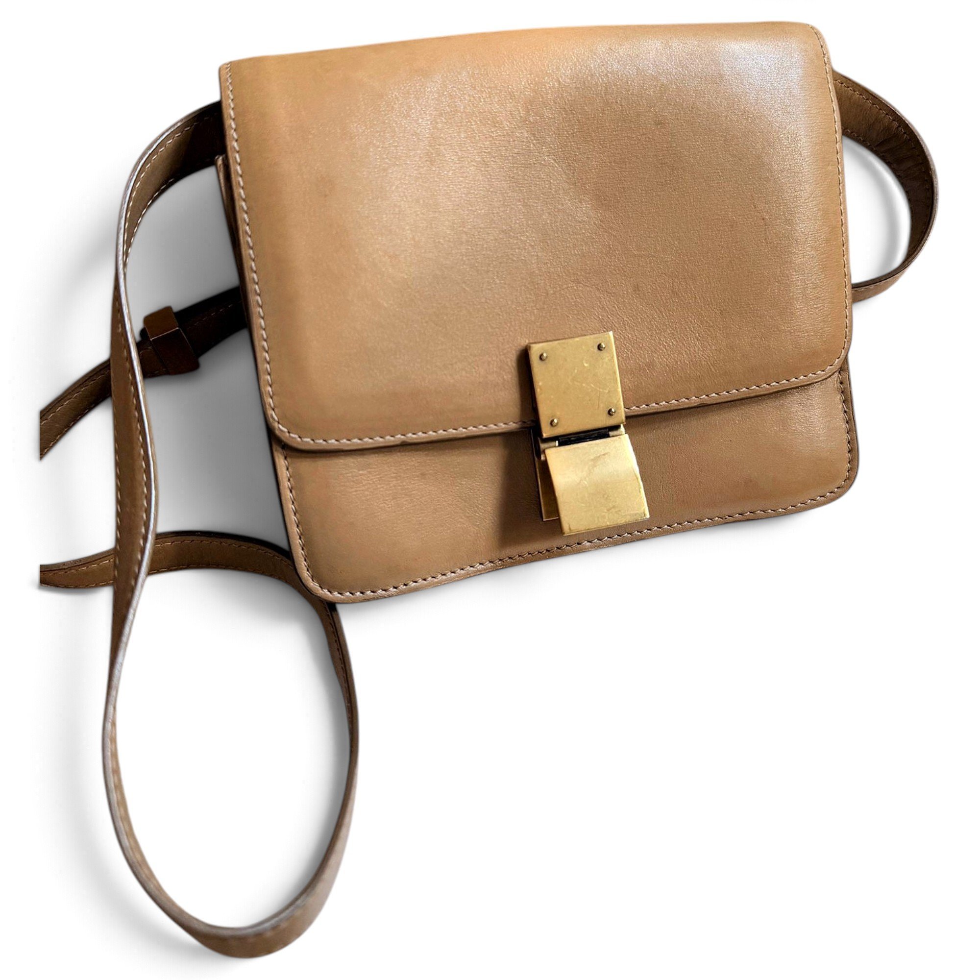 Classic leather crossbody bag