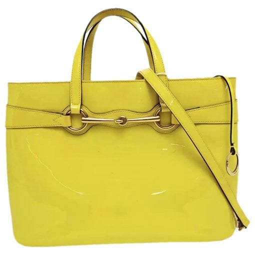 Bright Bit patent leather handbag