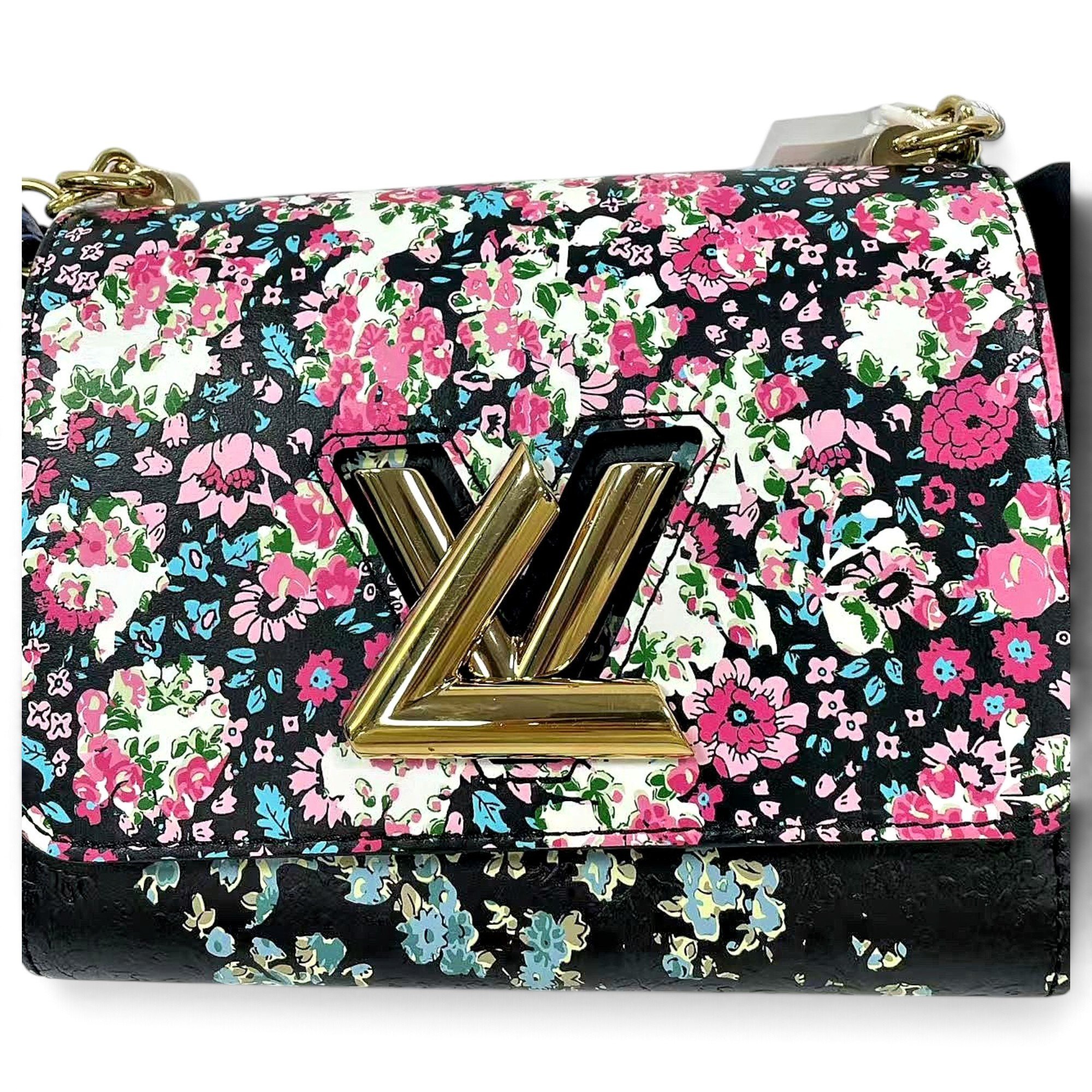 Twist leather handbag