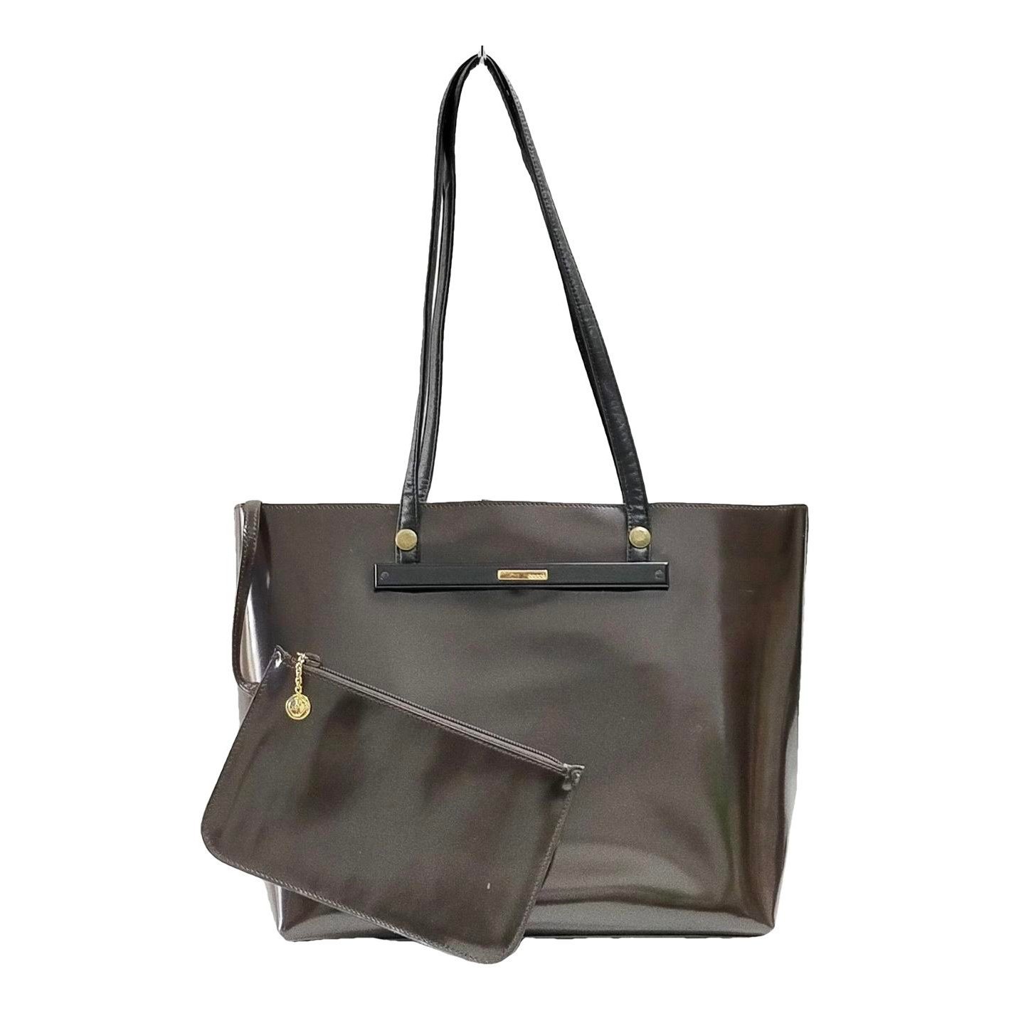 Patent leather tote