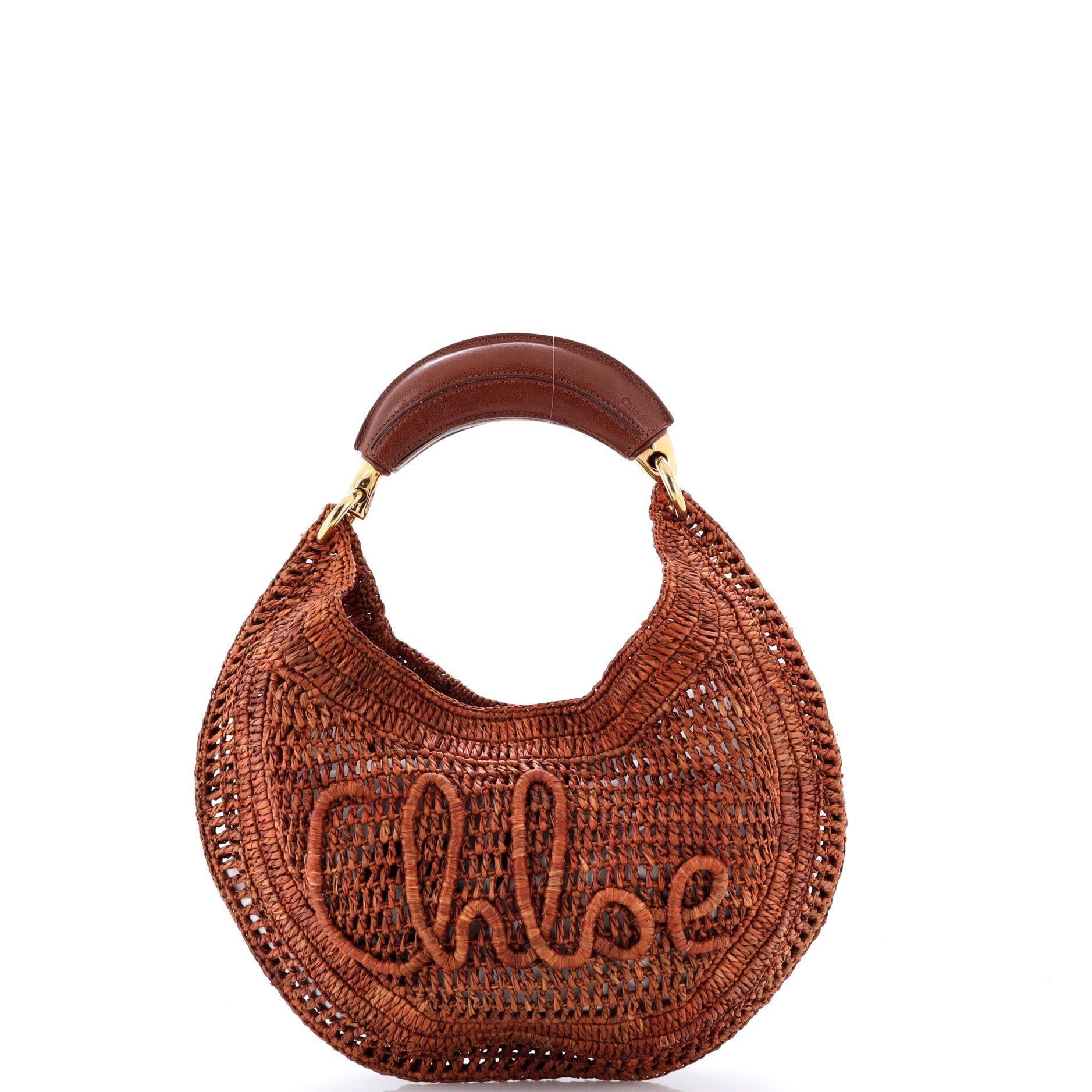 Summer Banana Hobo Woven Raffia