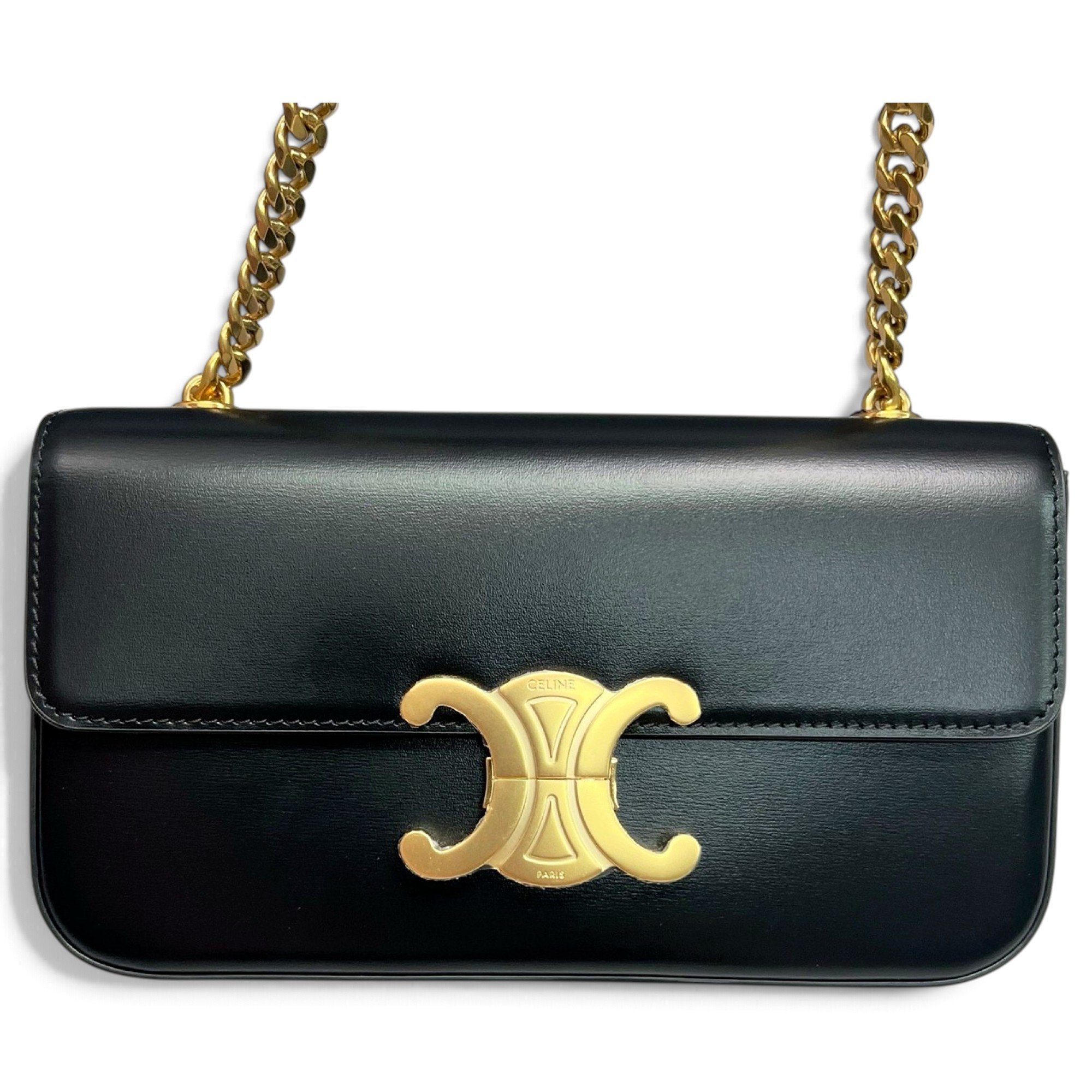 Triomphe leather handbag