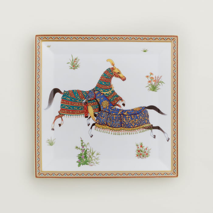 Sans Coloris Cheval D’orient Square Plate N°4