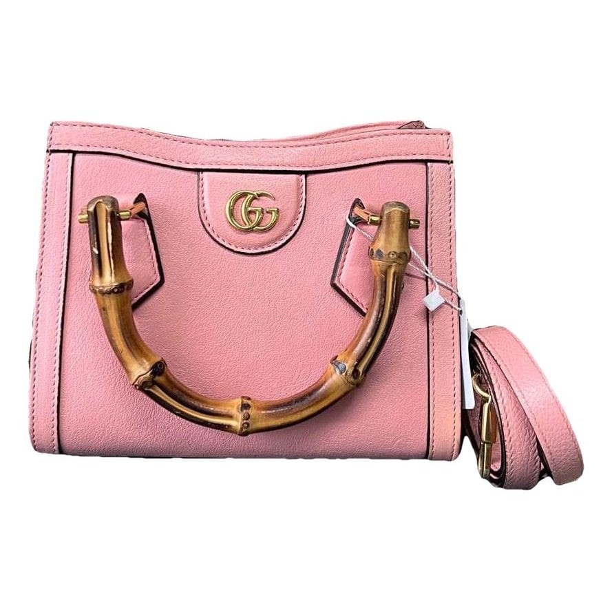Diana Bamboo leather handbag