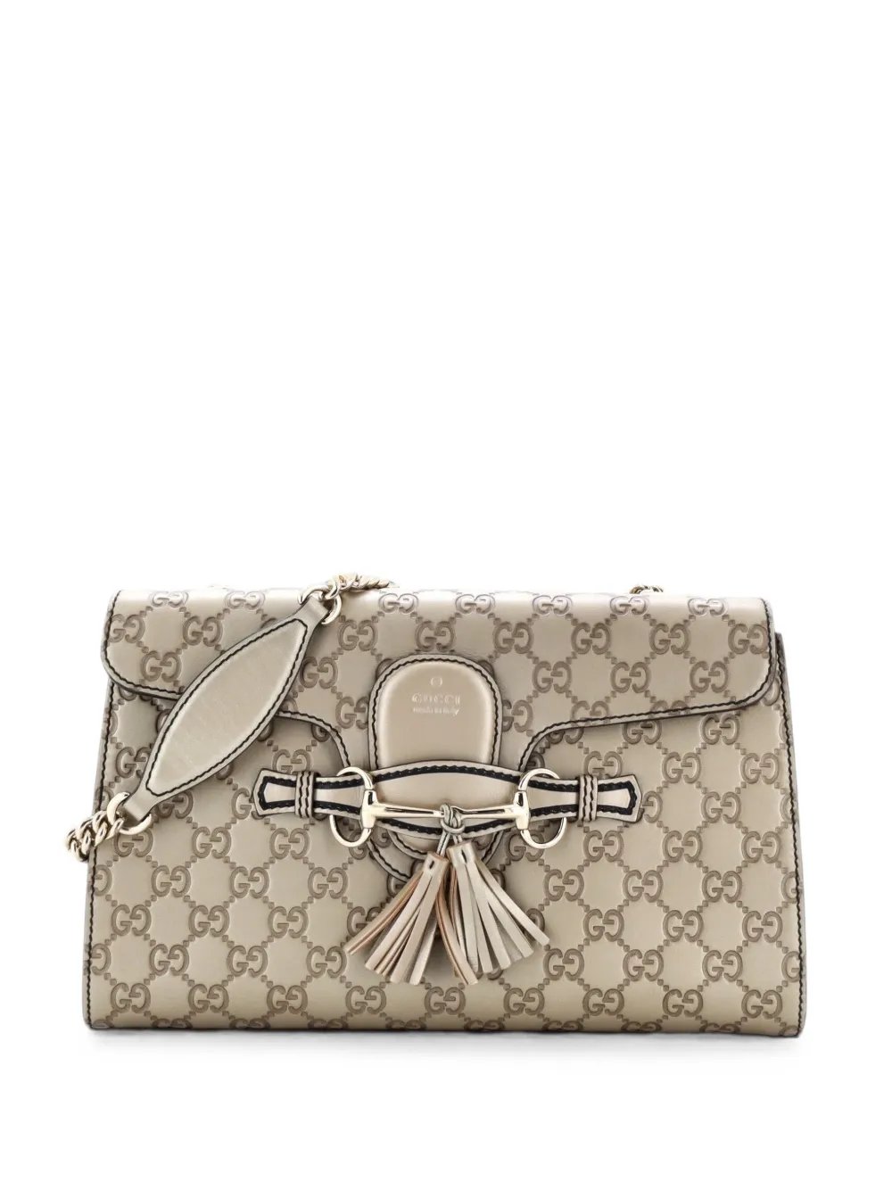 Emily Chain Flap Bag Guccissima Leather Medium shoulder bag