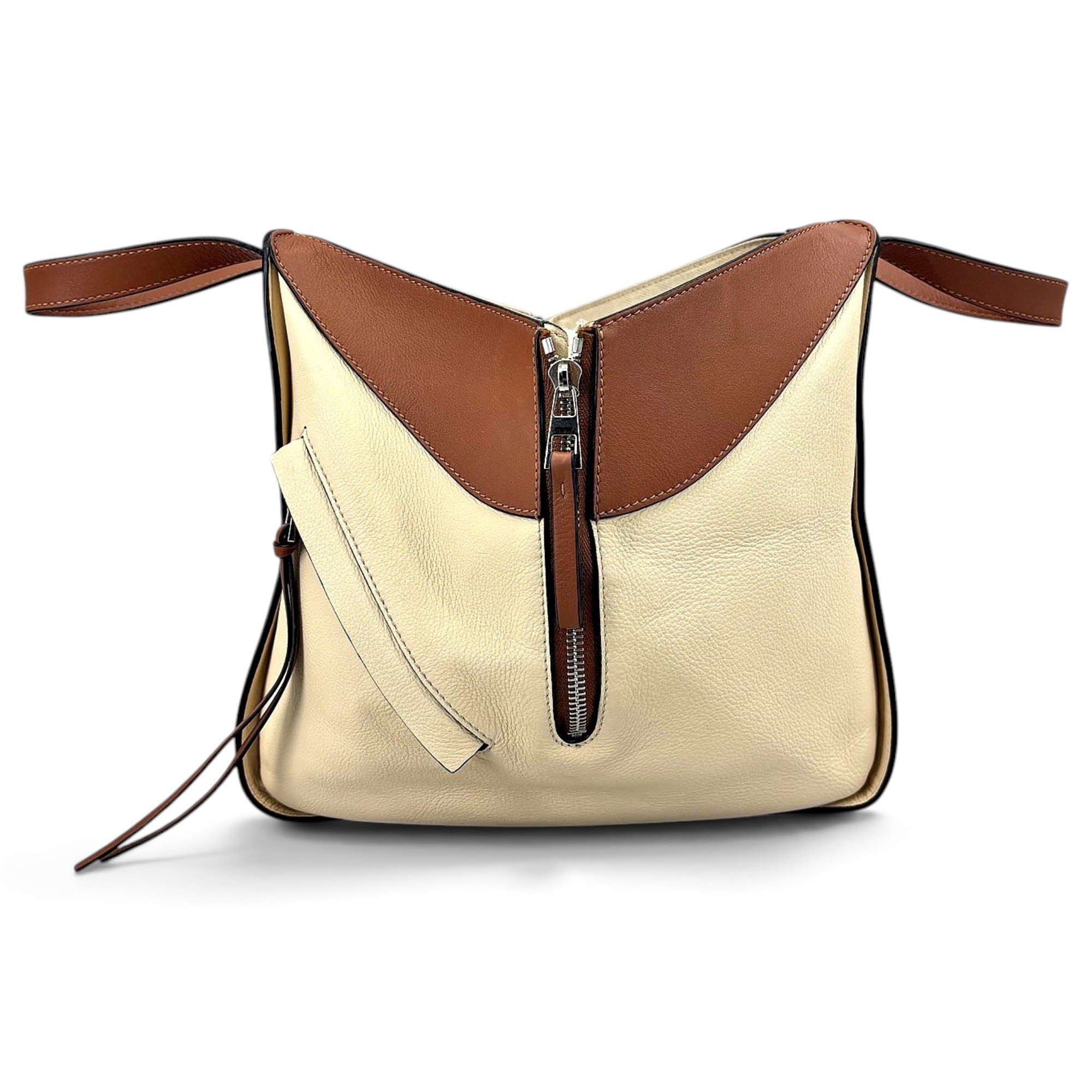 Hammock leather handbag