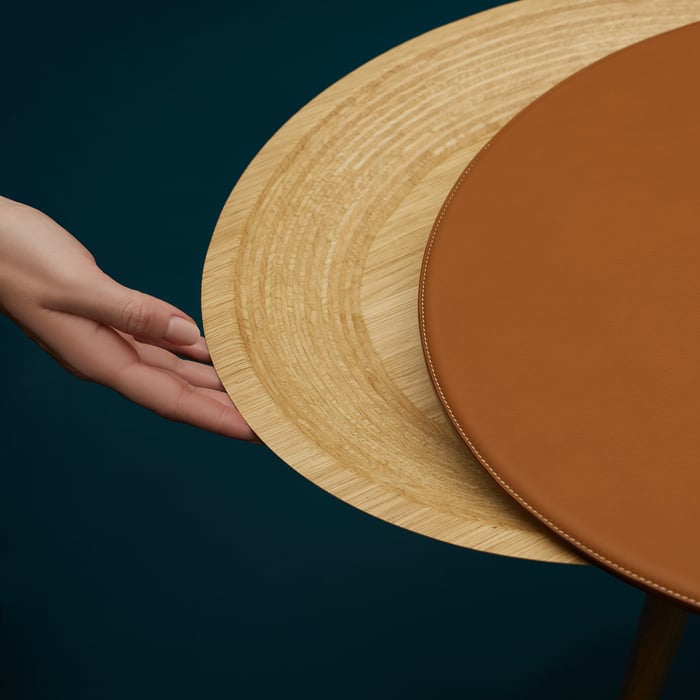 포브 Les Necessaires d'Hermès “hide-and-seek” 스툴 테이블, 라지 모델