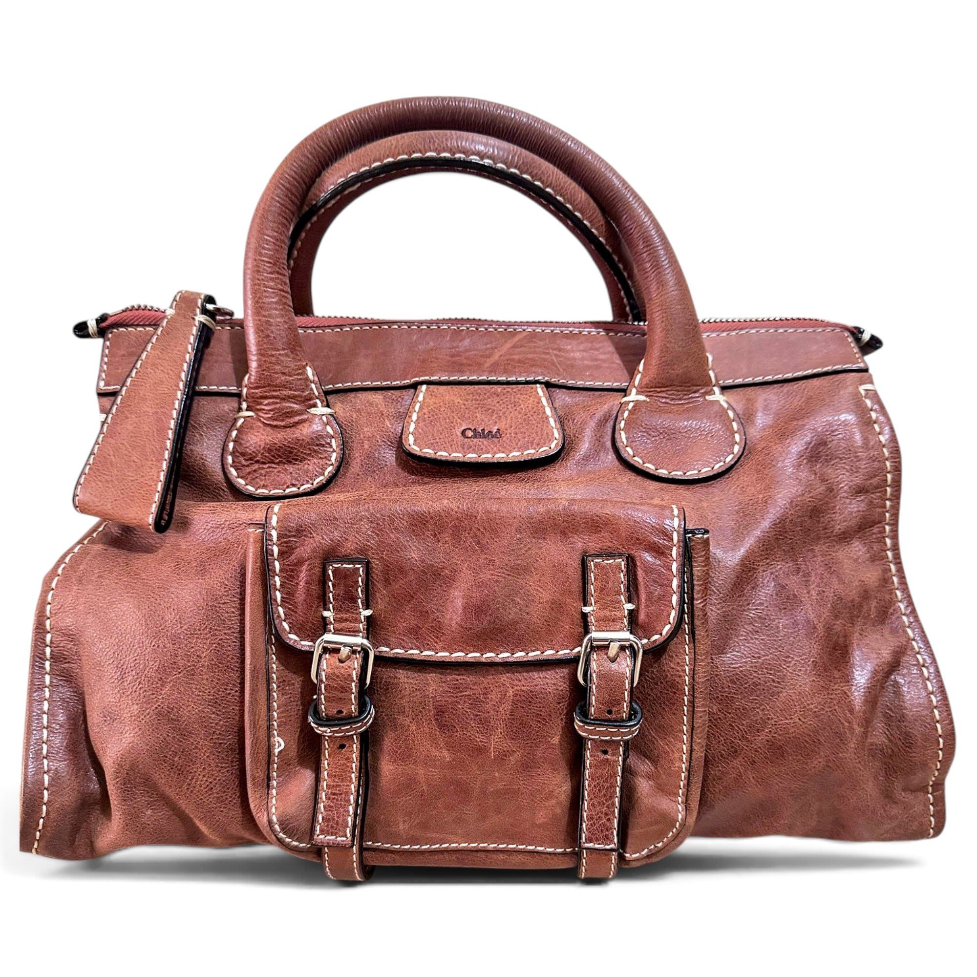 Edith leather satchel