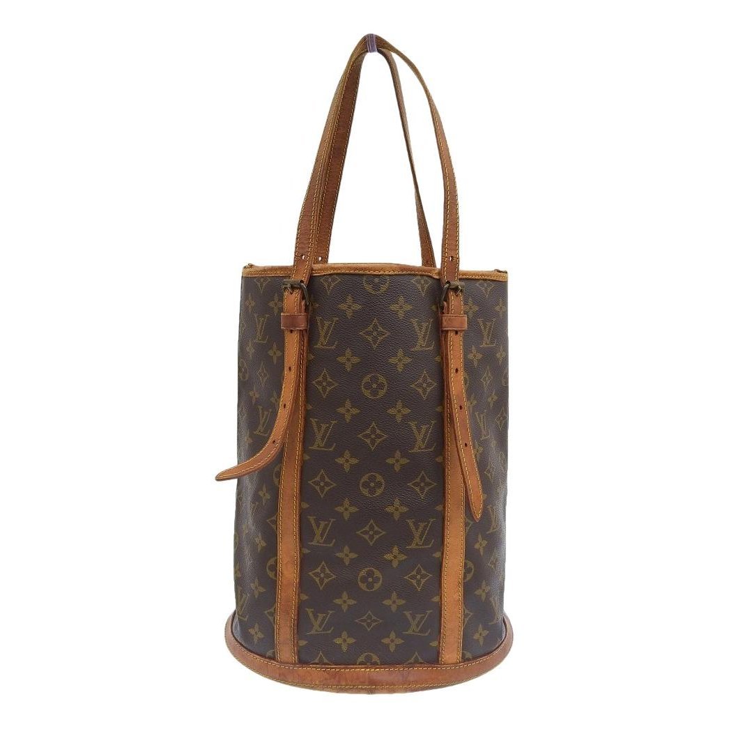 Bucket leather handbag