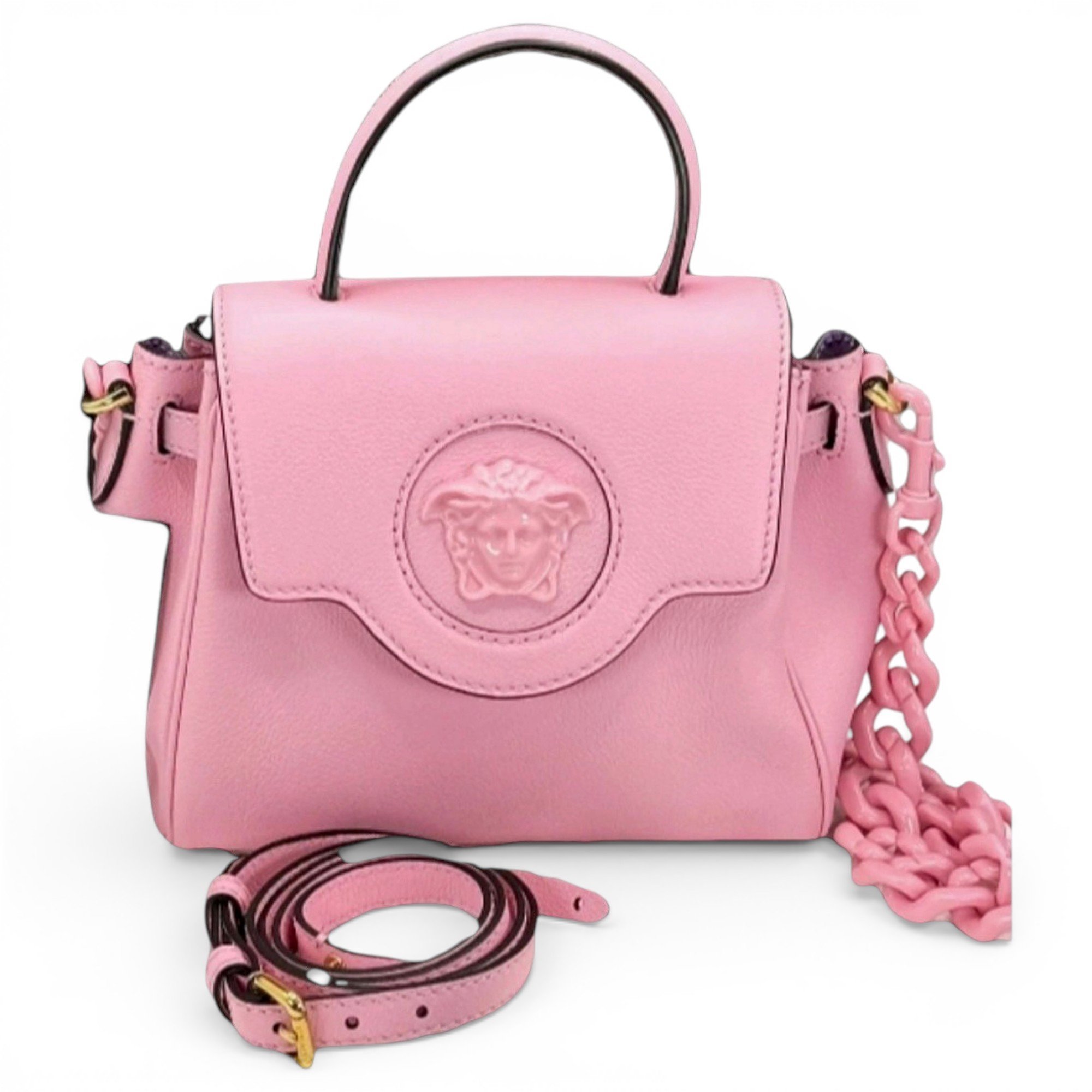 La Medusa leather handbag
