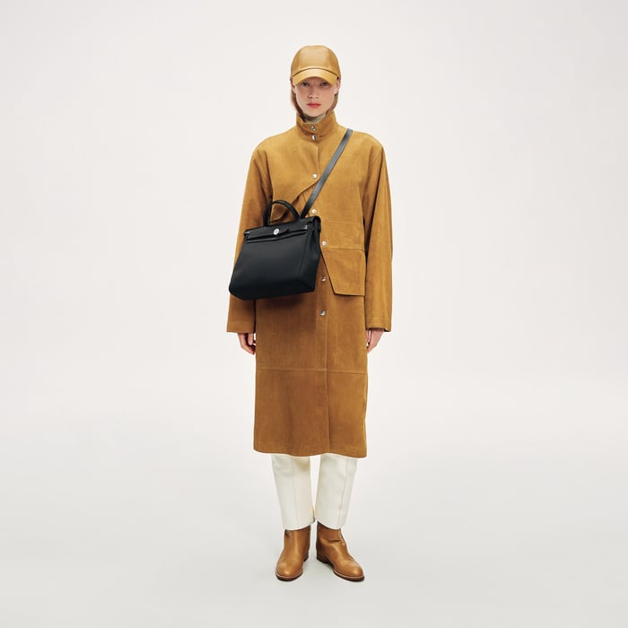 黑色 Herbag Zip 31手提包