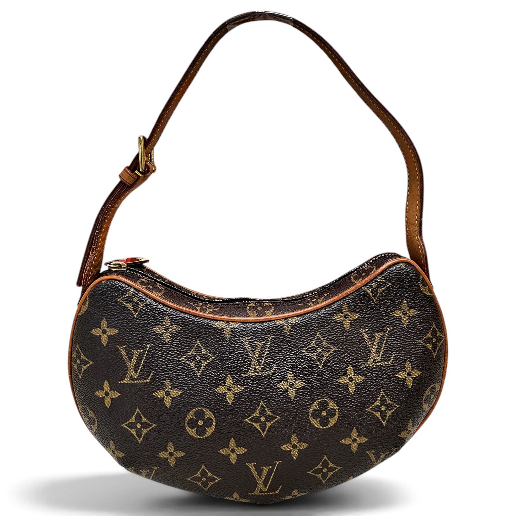 Croissant leather handbag
