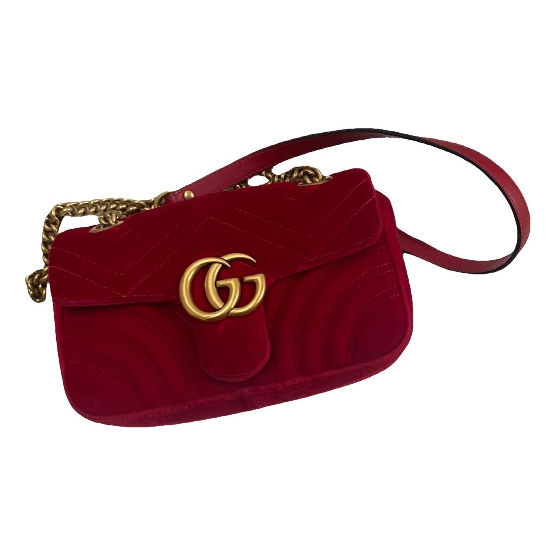 GG Marmont velvet crossbody bag
