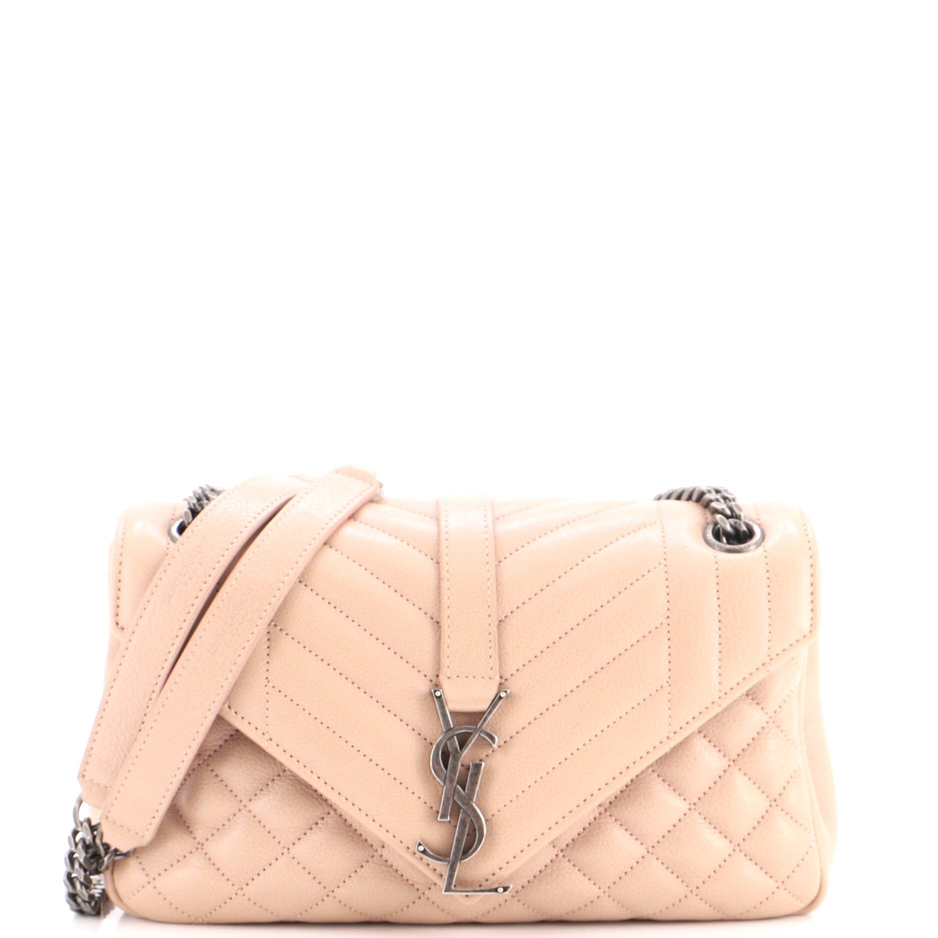 Classic Monogram Slouchy Envelope Satchel Mixed Matelasse Leather Medium