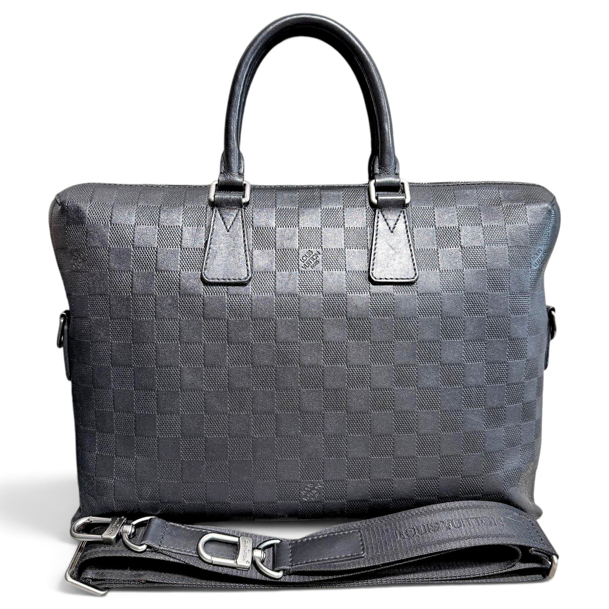 Porte Documents Voyage leather handbag