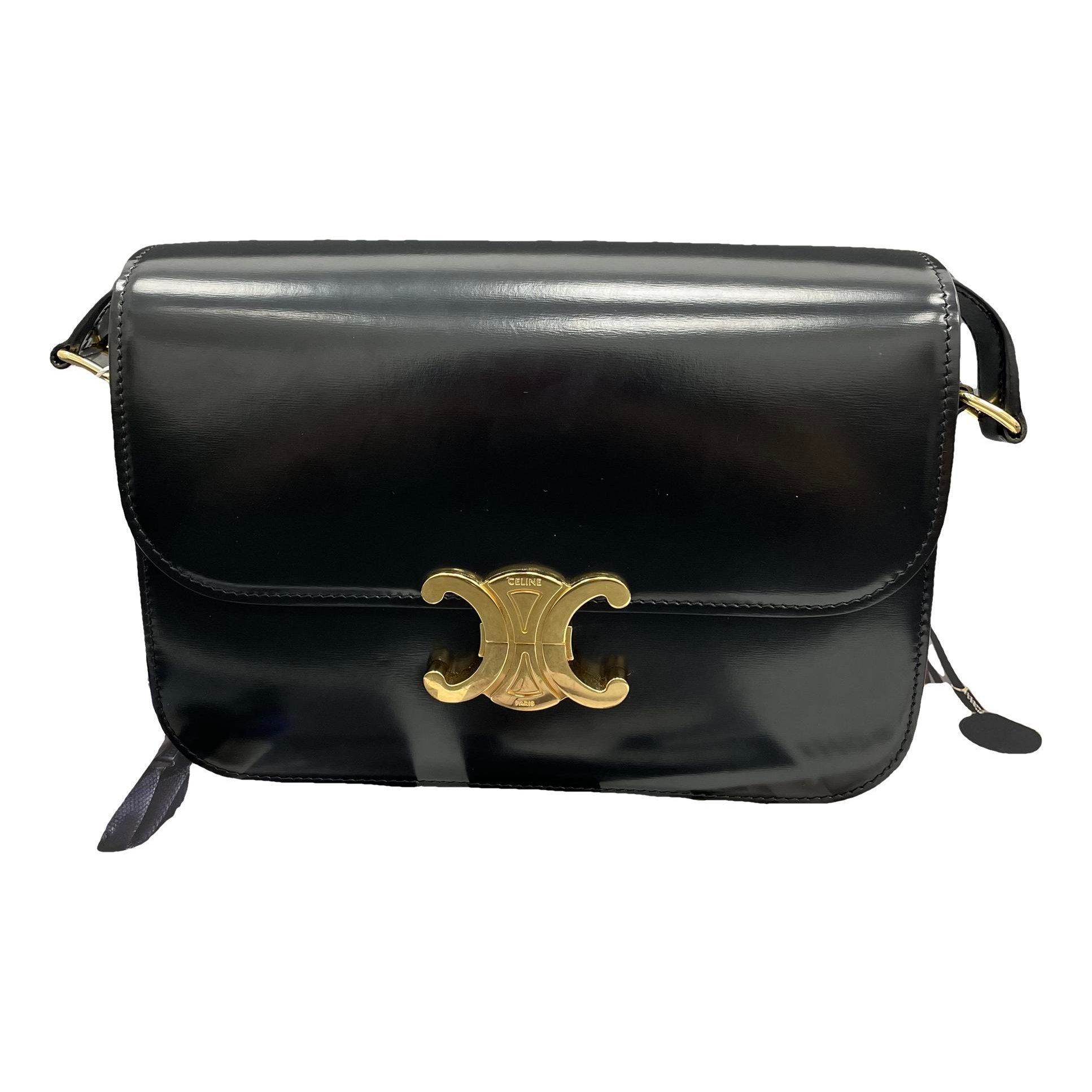 Triomphe leather handbag
