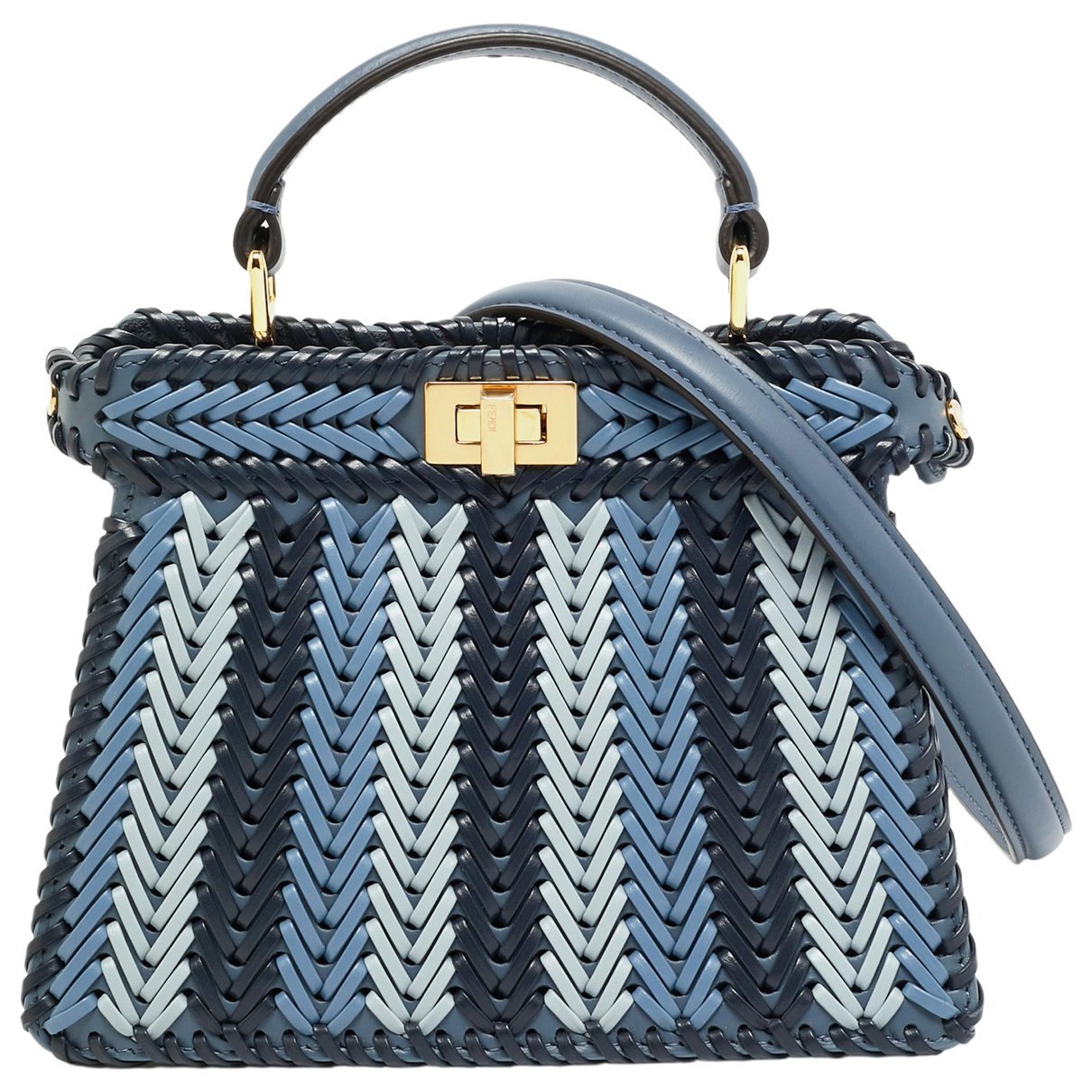 Peekaboo leather satchel