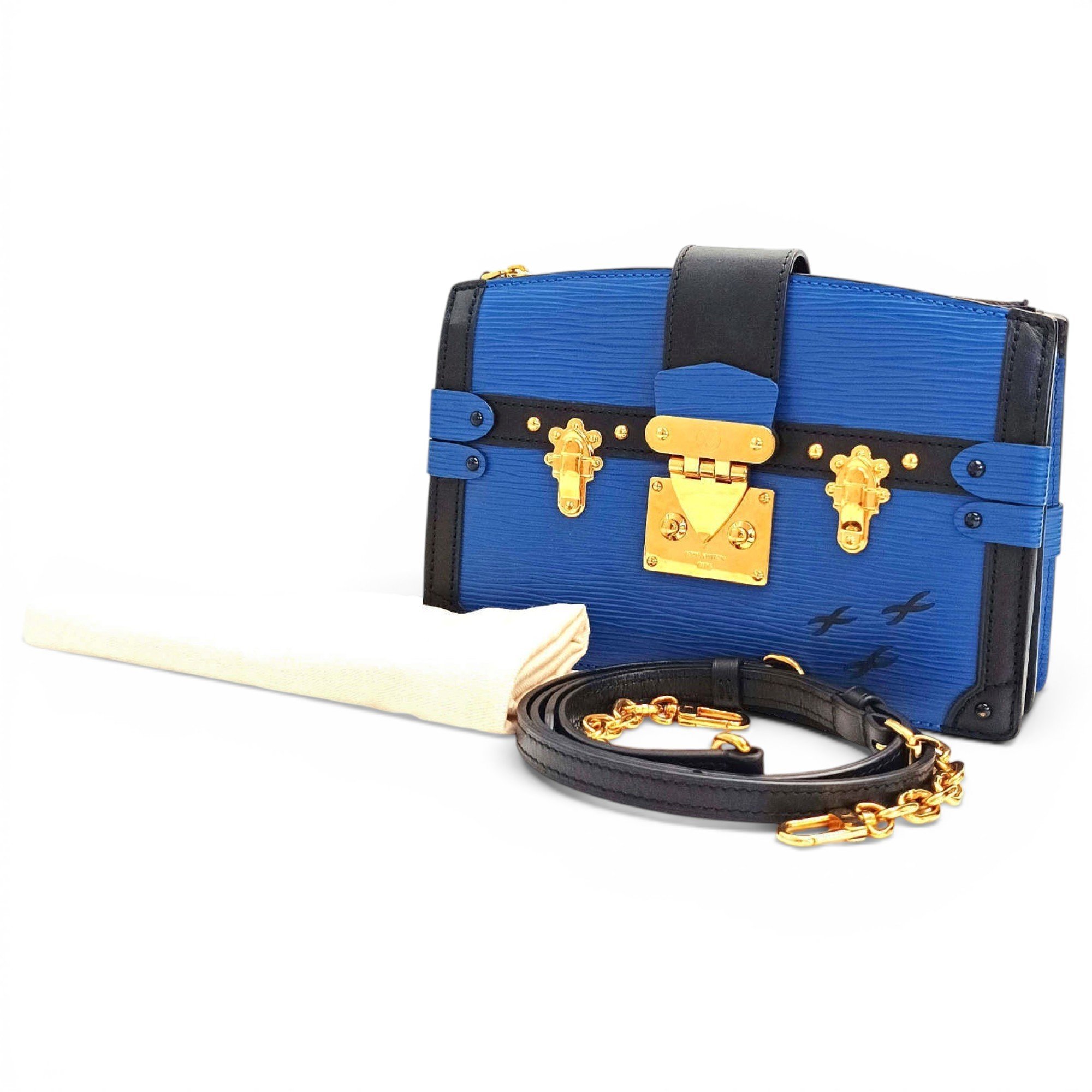 Petite Malle leather crossbody bag