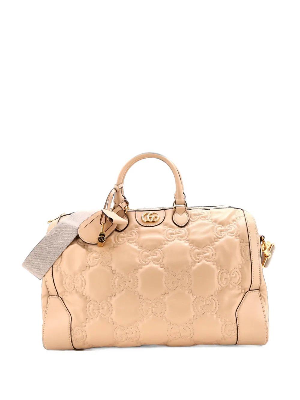 Convertible Boston Top Handle Bag GG Matelasse Leather Medium satchel