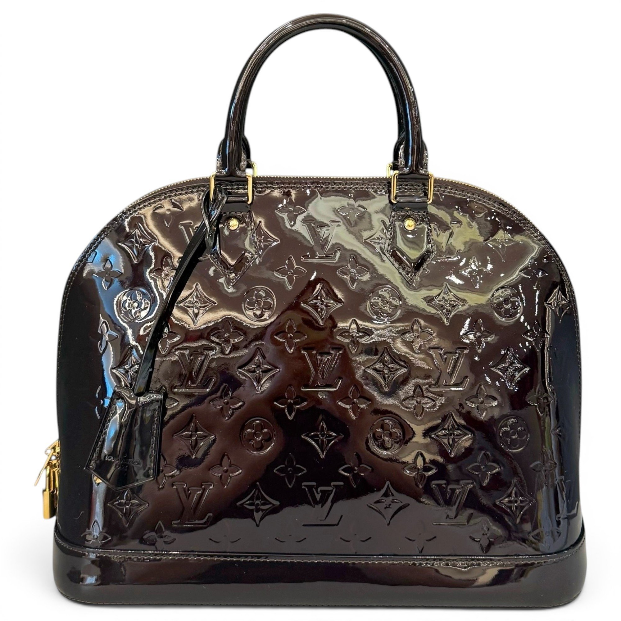Alma patent leather handbag