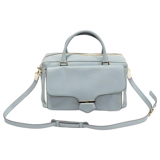 Leather clutch bag