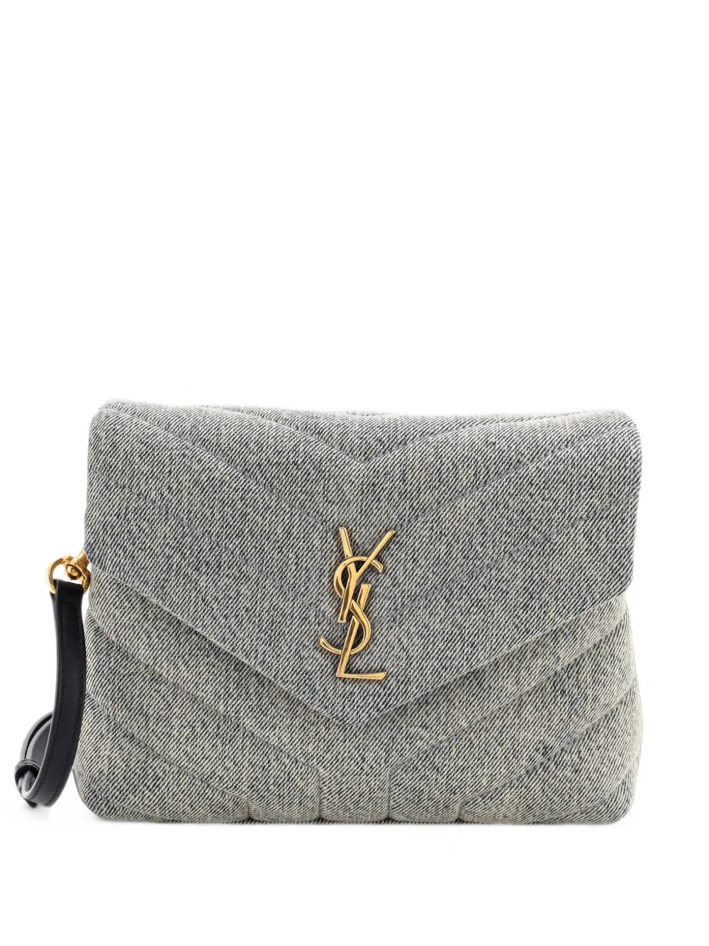 Loulou Matelasse Chevron Denim Toy shoulder bag