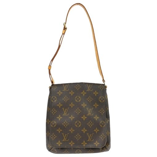Musette cloth handbag