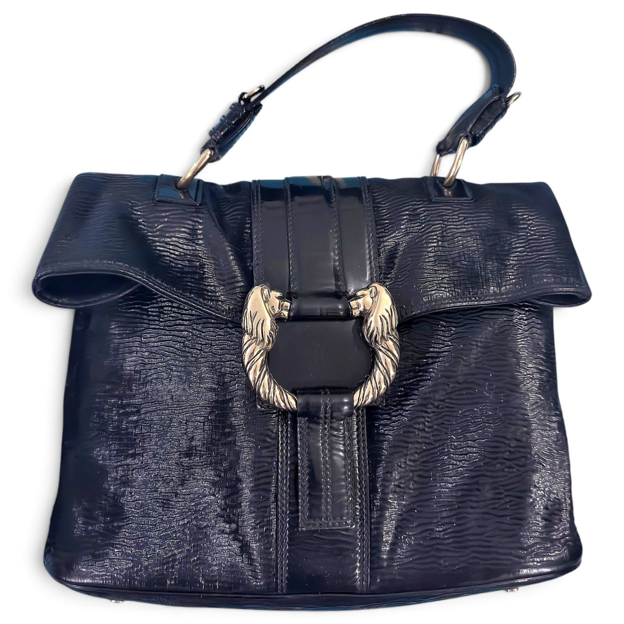 Serpenti leather handbag