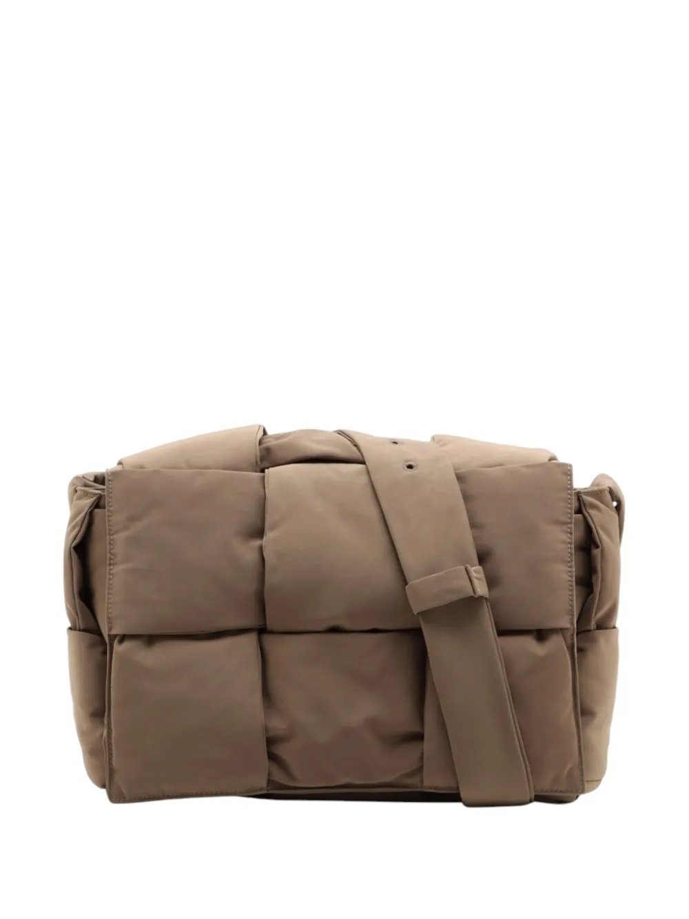 2012-2026 Nylon Maxi Intrecciato Padded Tech Cassette crossbody bag