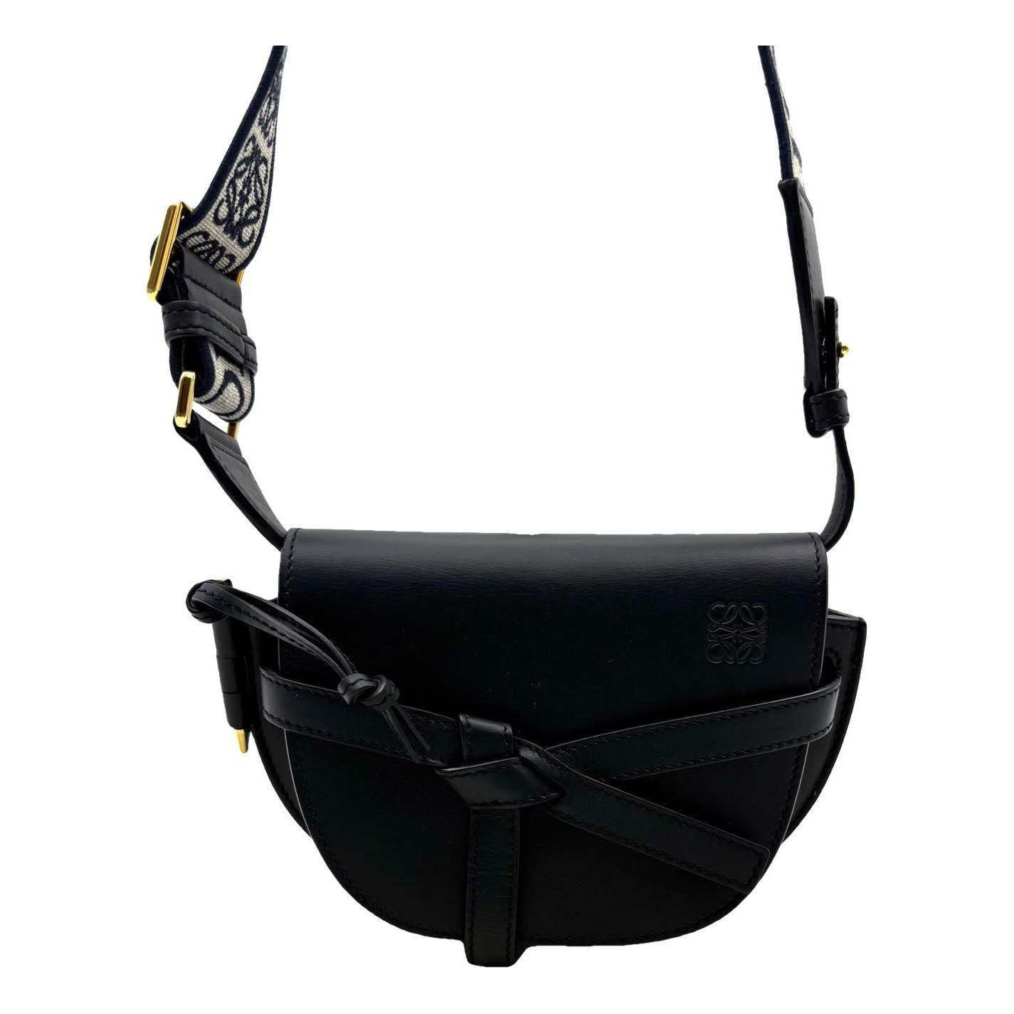 Gate leather crossbody bag