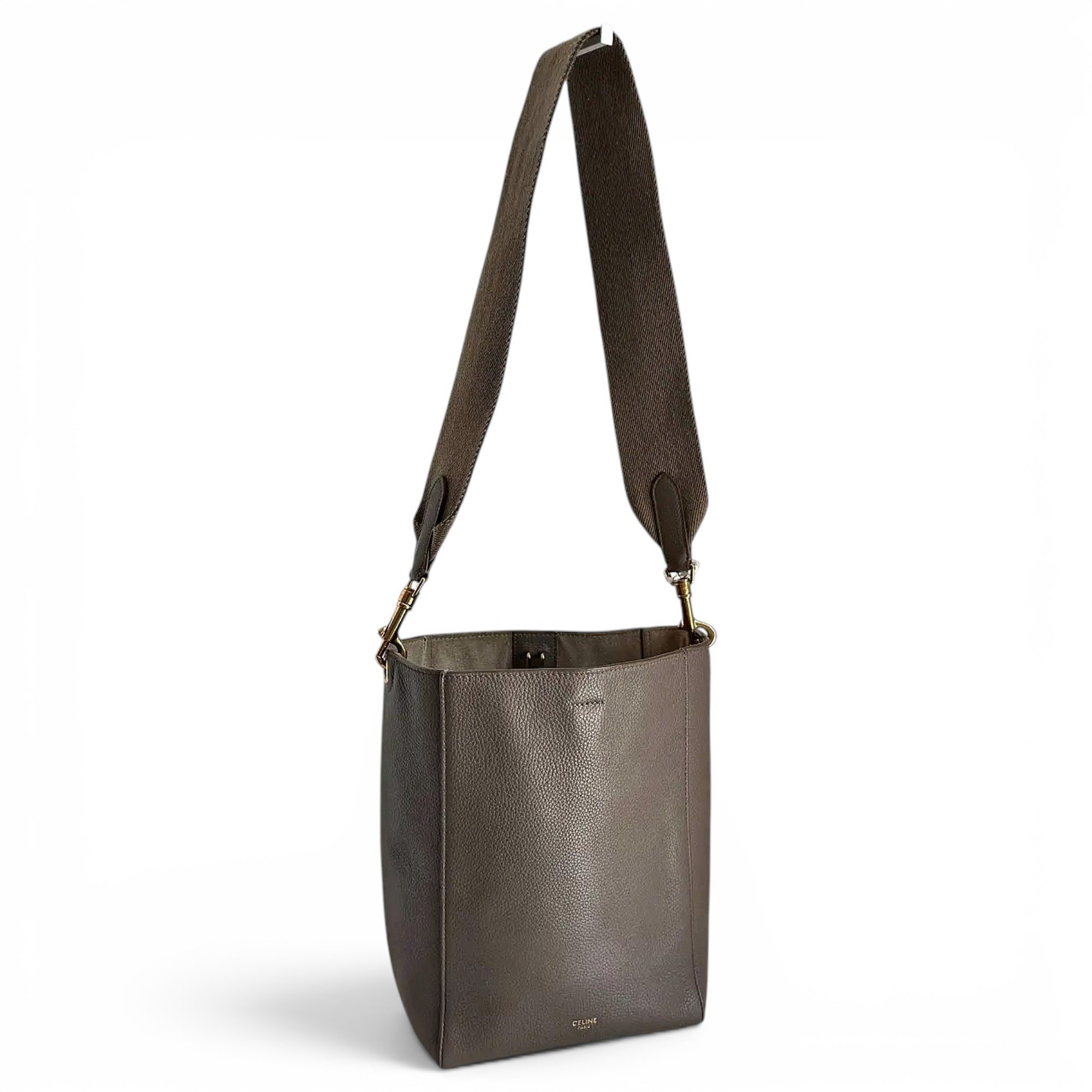 Seau Sangle leather handbag