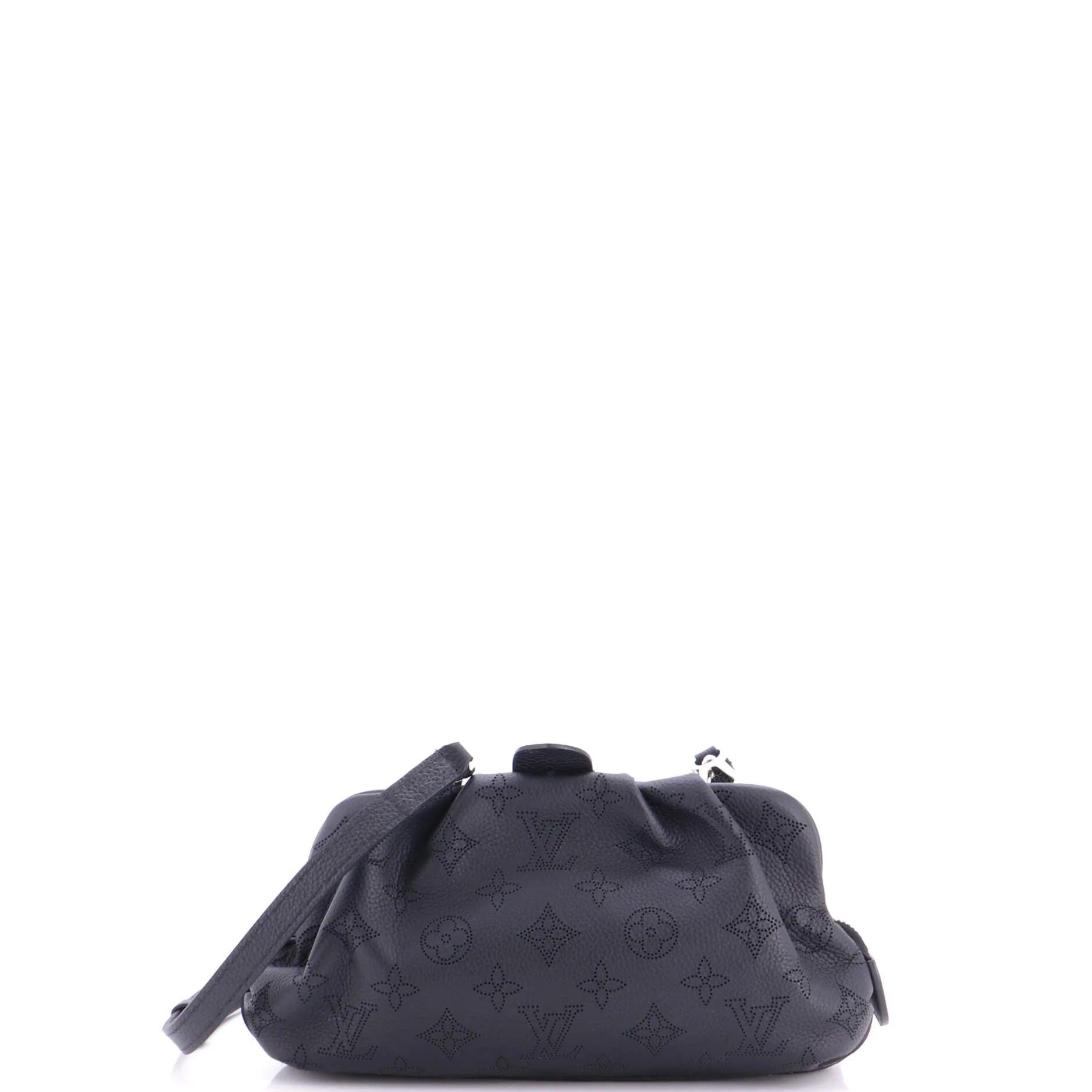 Leather clutch bag