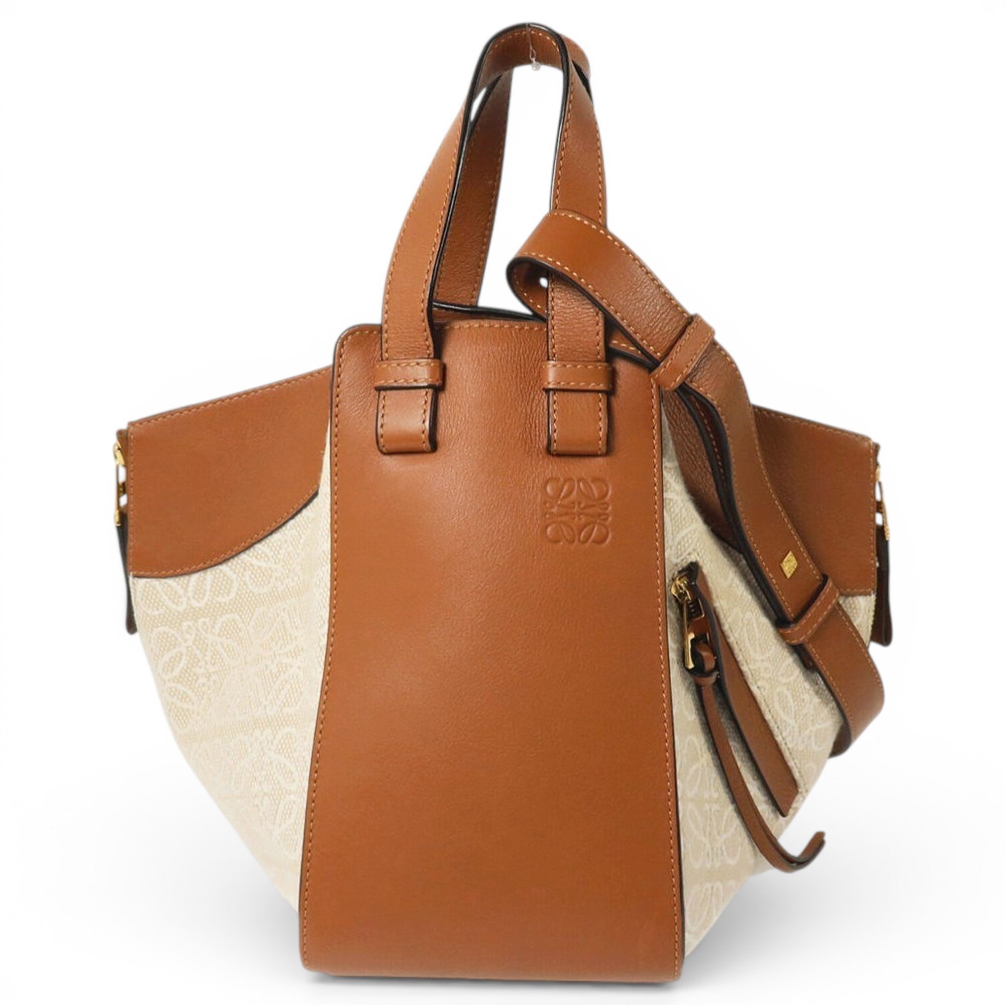 Hammock leather handbag