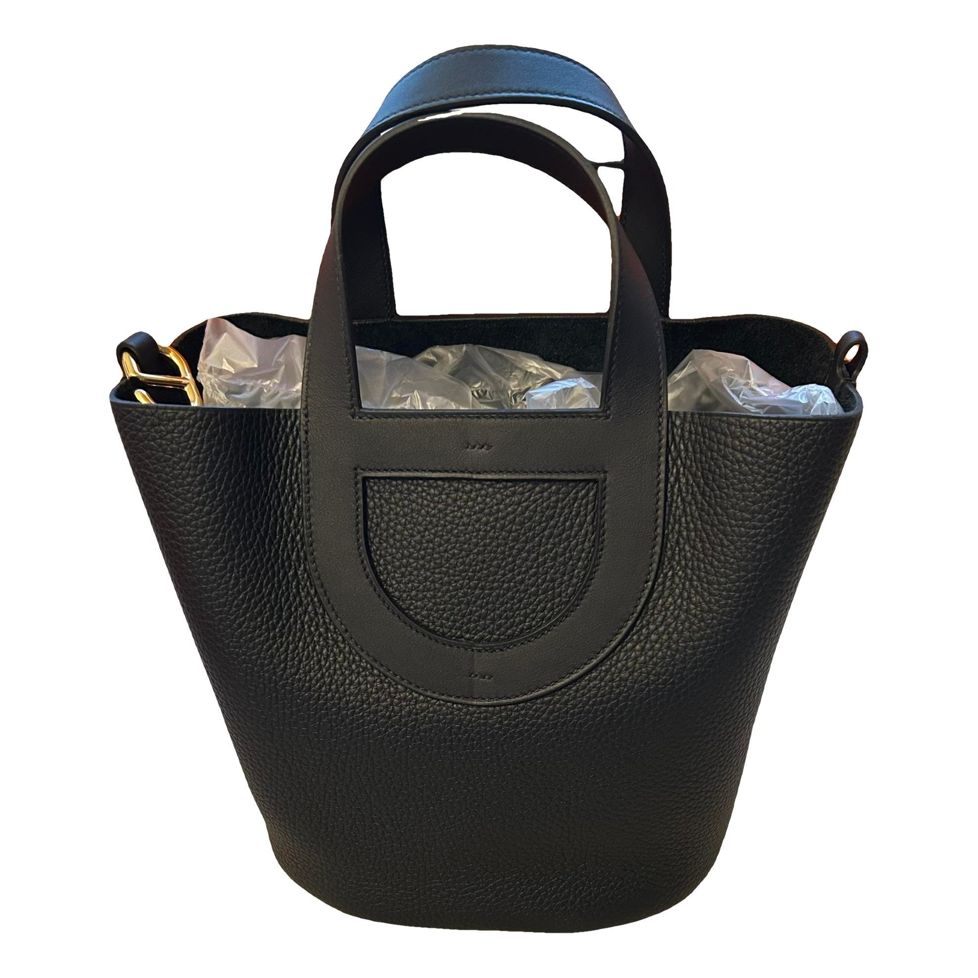 Hermes In The Loop Handbag Noir Swift Leather