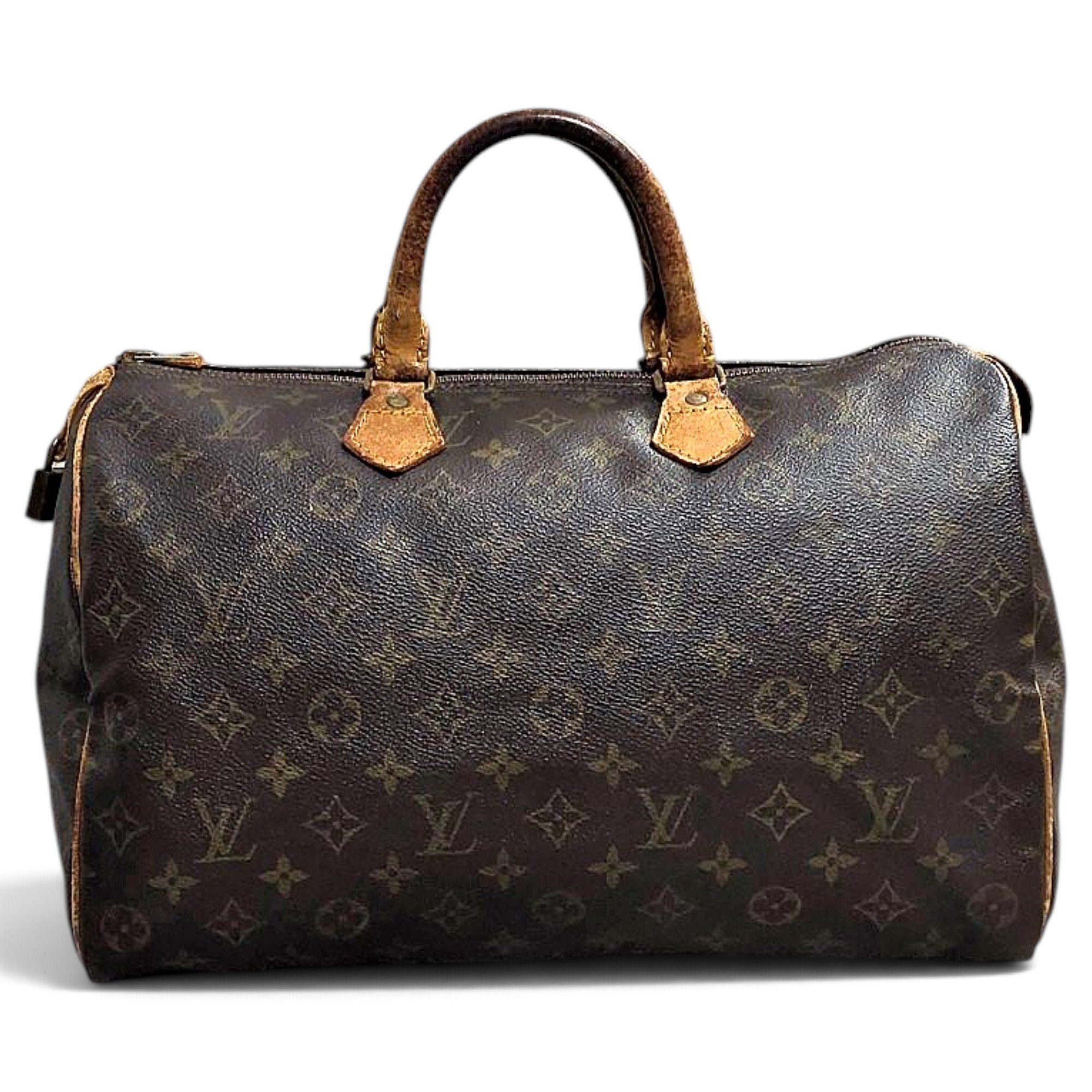 Speedy leather bowling bag