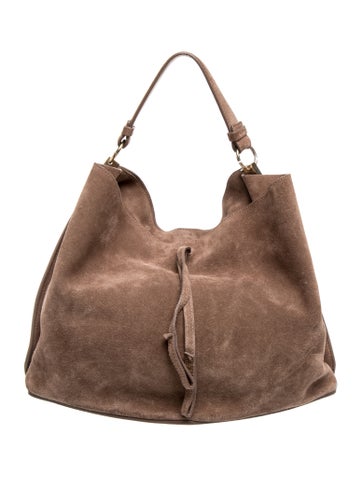 Suede Top Handle Bag