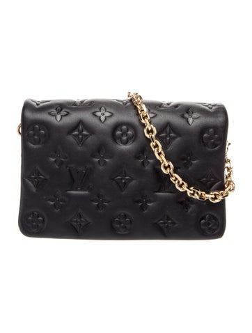 LV Monogram Embossed Monogram Pochette Coussin