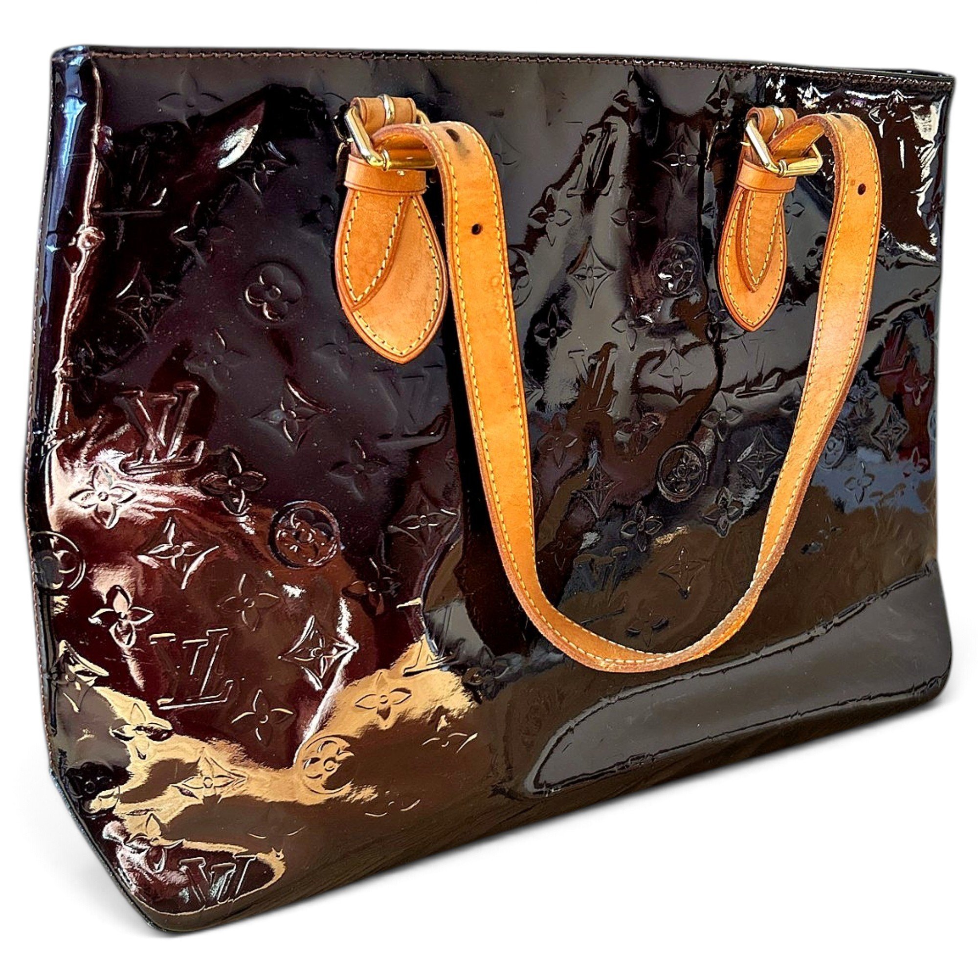 Houston patent leather tote