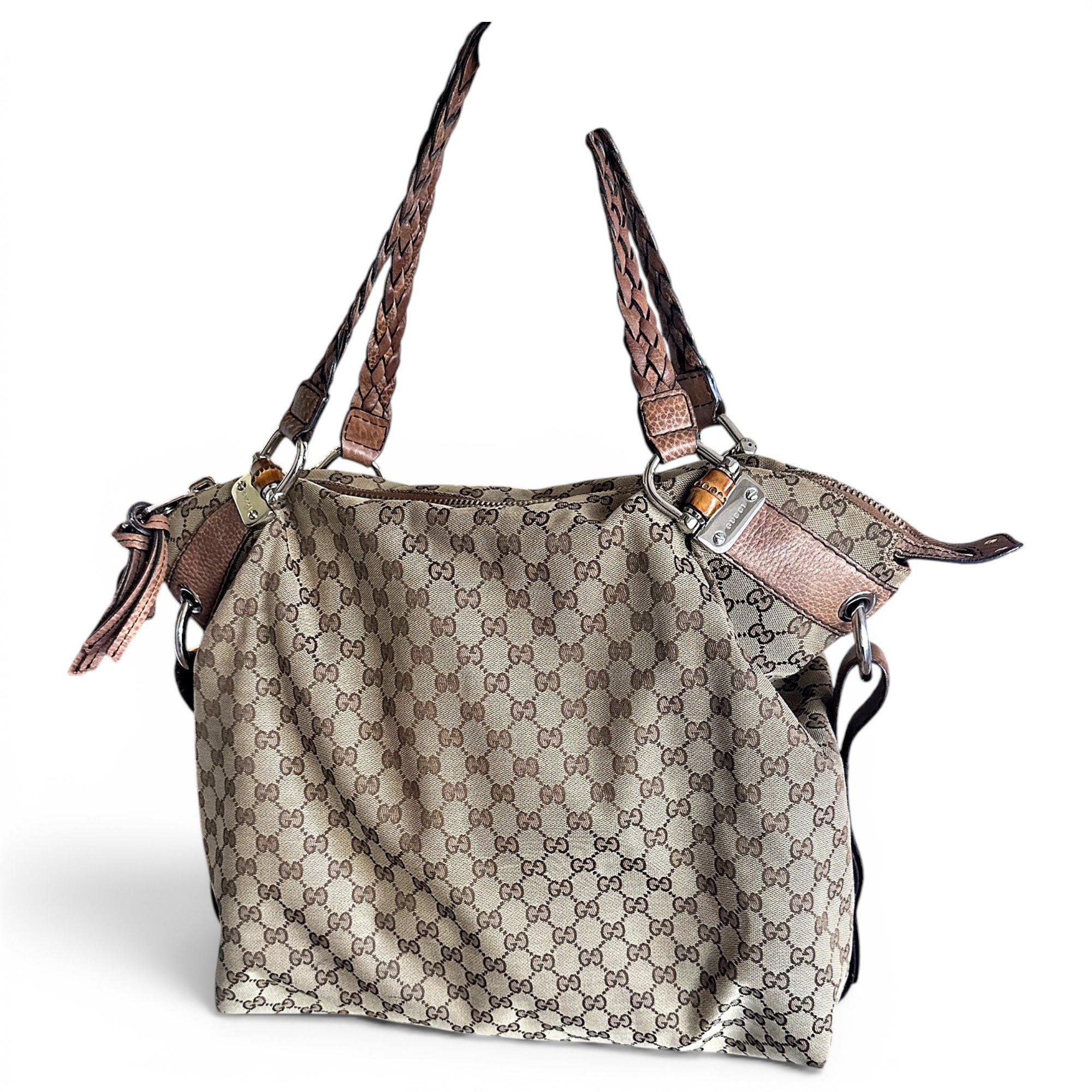 Hobo leather handbag