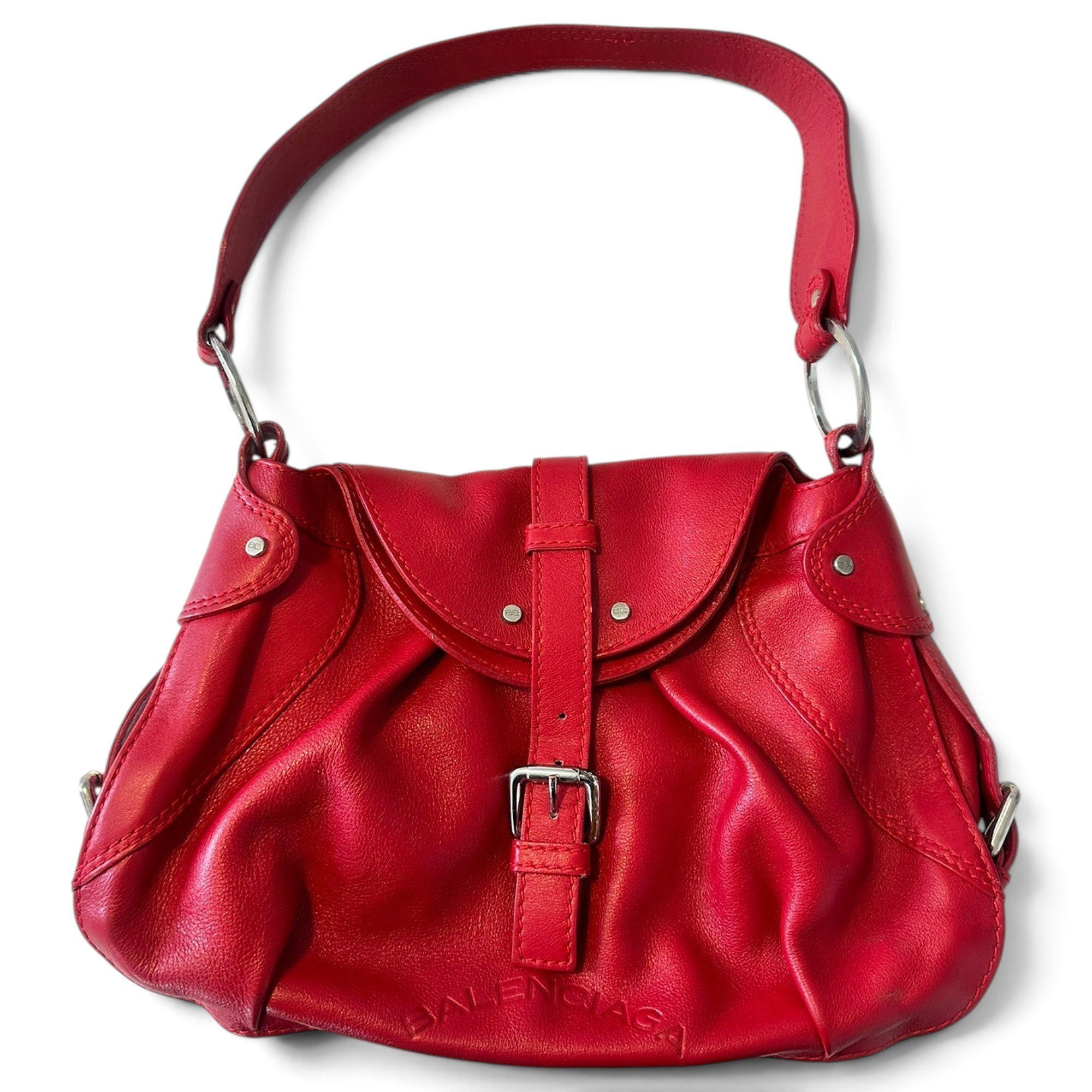 Town leather handbag