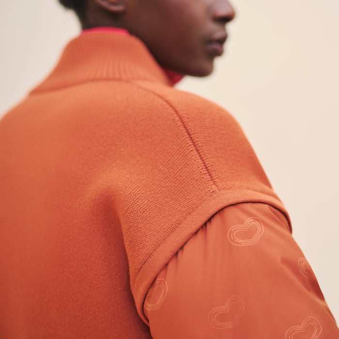 Orange Canyon "Effet Kaleidoscope" Zipped Jacket