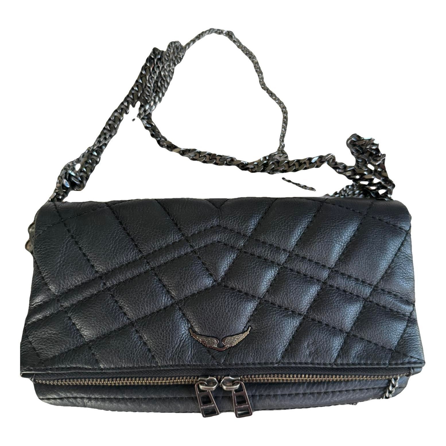 Rock leather crossbody bag
