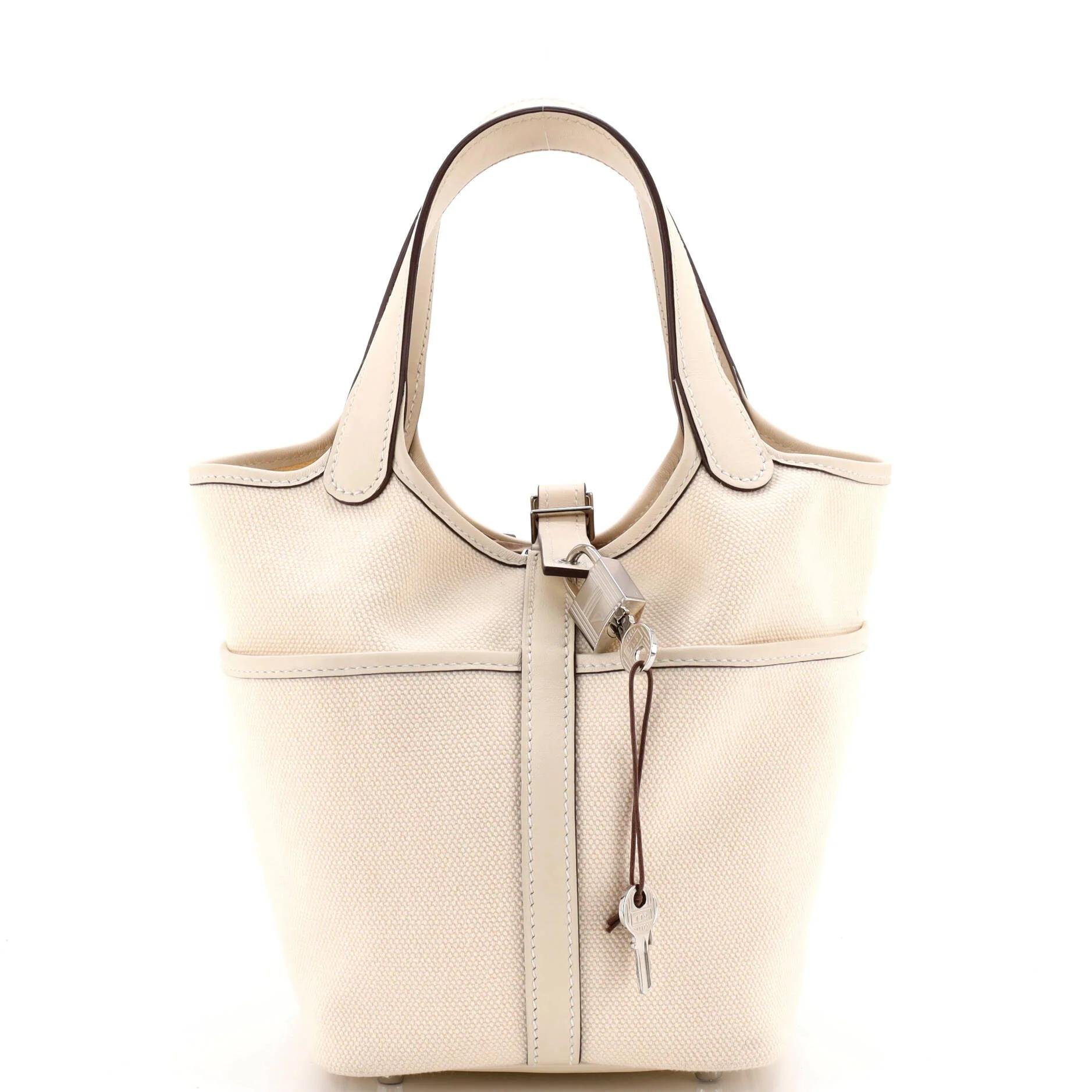 Picotin leather handbag