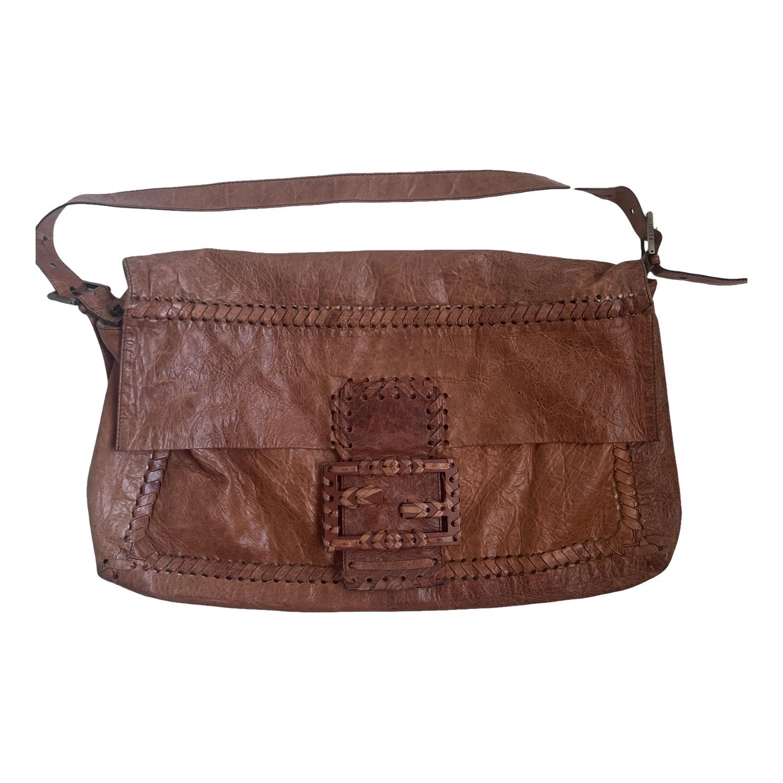 Baguette leather handbag