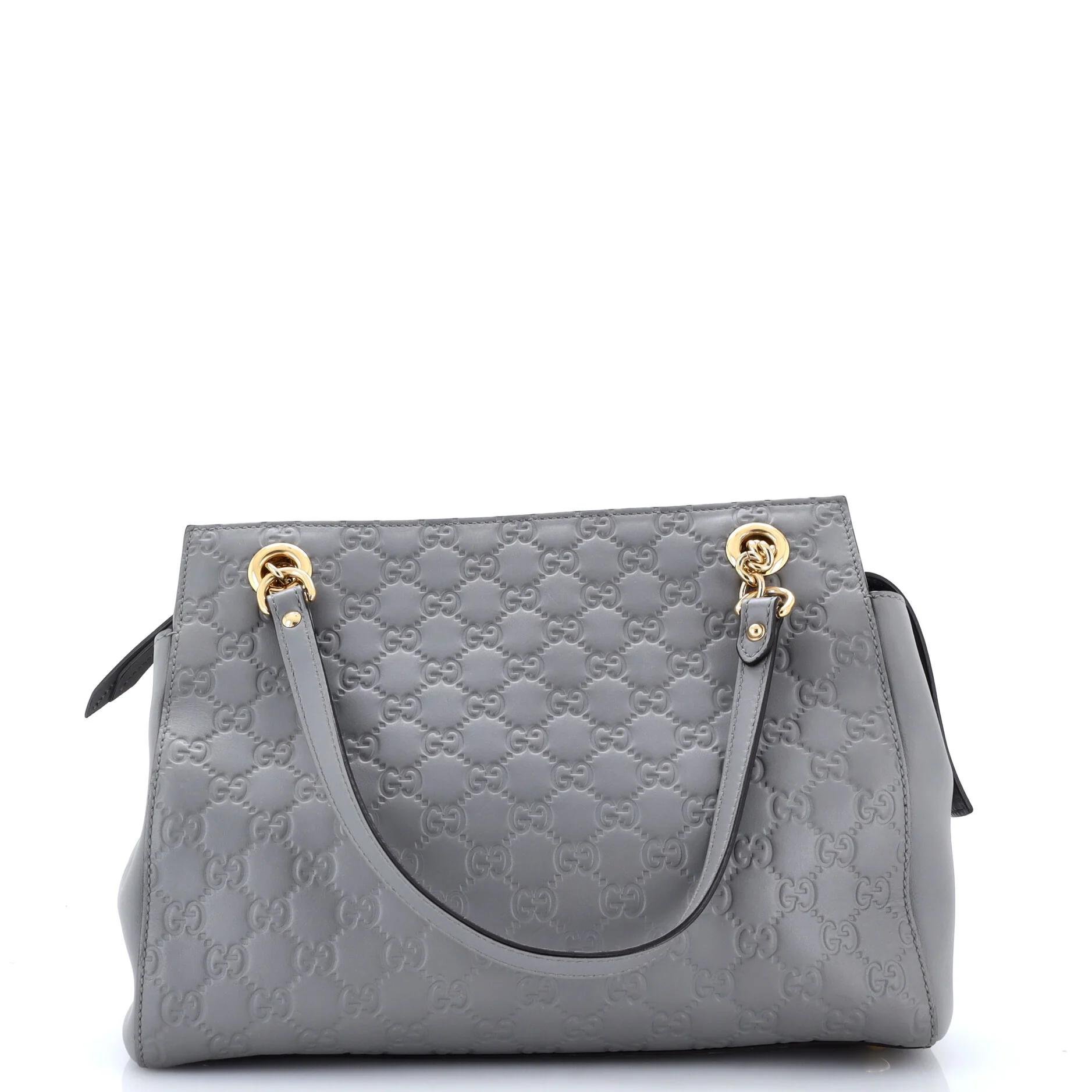 Leather tote
