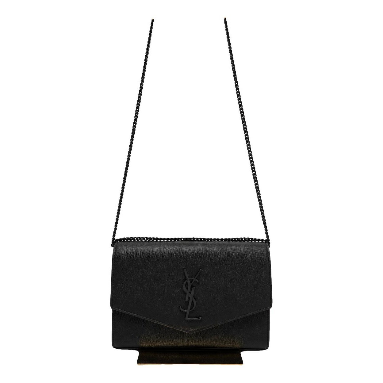 Leather clutch bag